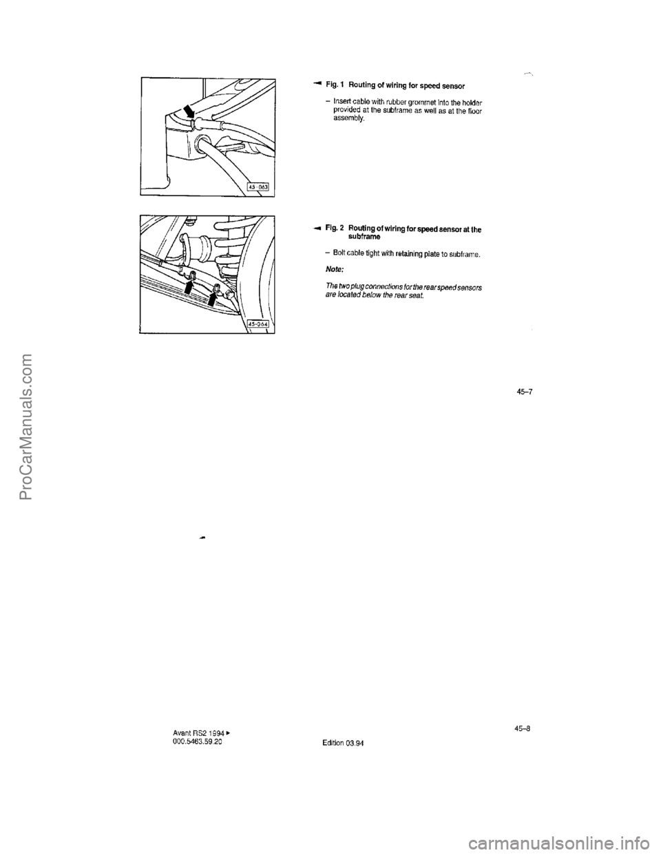 VOLKSWAGEN AVANT 1994 Repair Manual ProCarManuals.com VOLKSWAGEN AVANT 1994 Repair Manual ProCarManuals.com