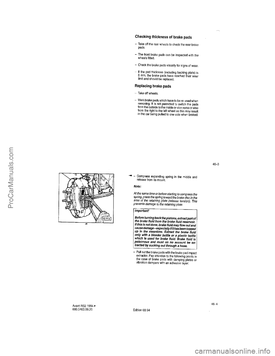 VOLKSWAGEN AVANT 1994 Repair Manual ProCarManuals.com VOLKSWAGEN AVANT 1994 Repair Manual ProCarManuals.com