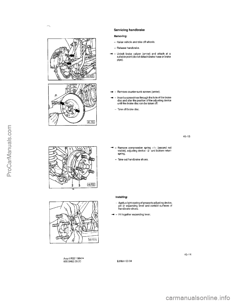 VOLKSWAGEN AVANT 1994 Repair Manual ProCarManuals.com VOLKSWAGEN AVANT 1994 Repair Manual ProCarManuals.com