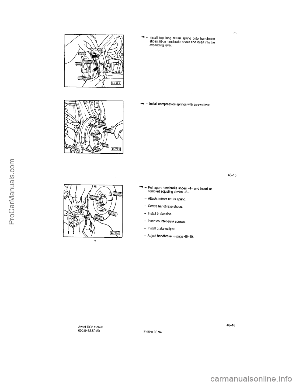 VOLKSWAGEN AVANT 1994 Repair Manual ProCarManuals.com VOLKSWAGEN AVANT 1994 Repair Manual ProCarManuals.com