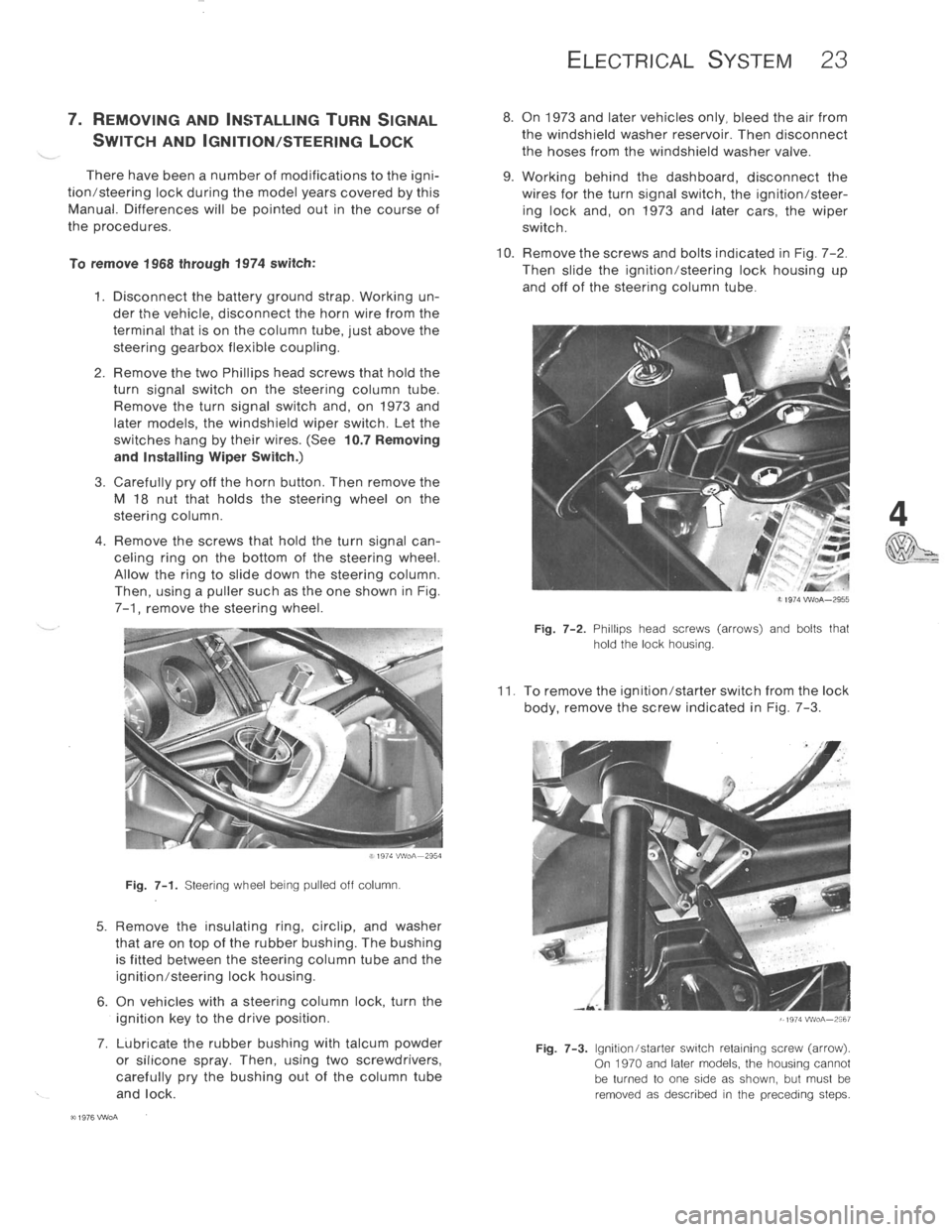 VOLKSWAGEN T2 1968  Service Manual 