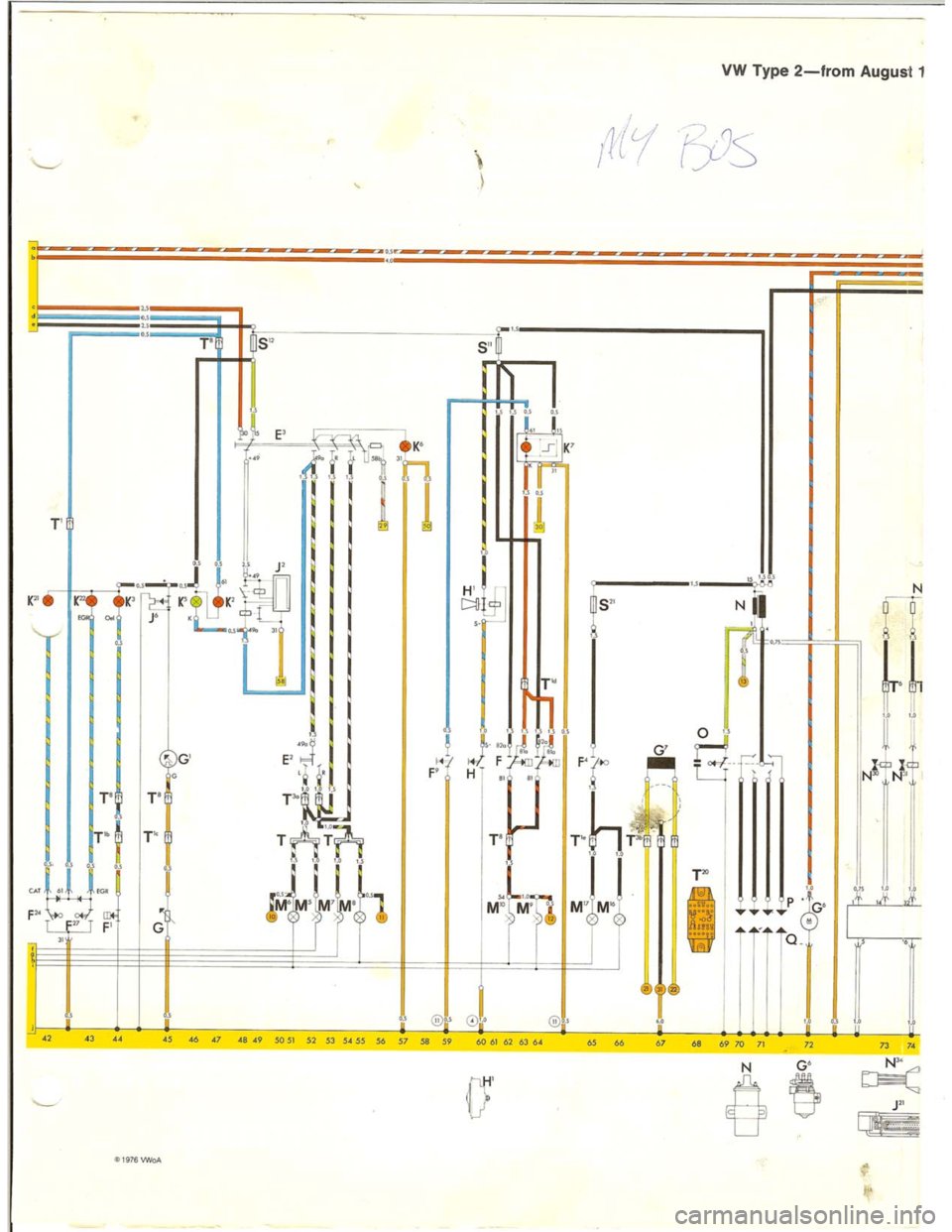 VOLKSWAGEN T2 1968  Service Manual 