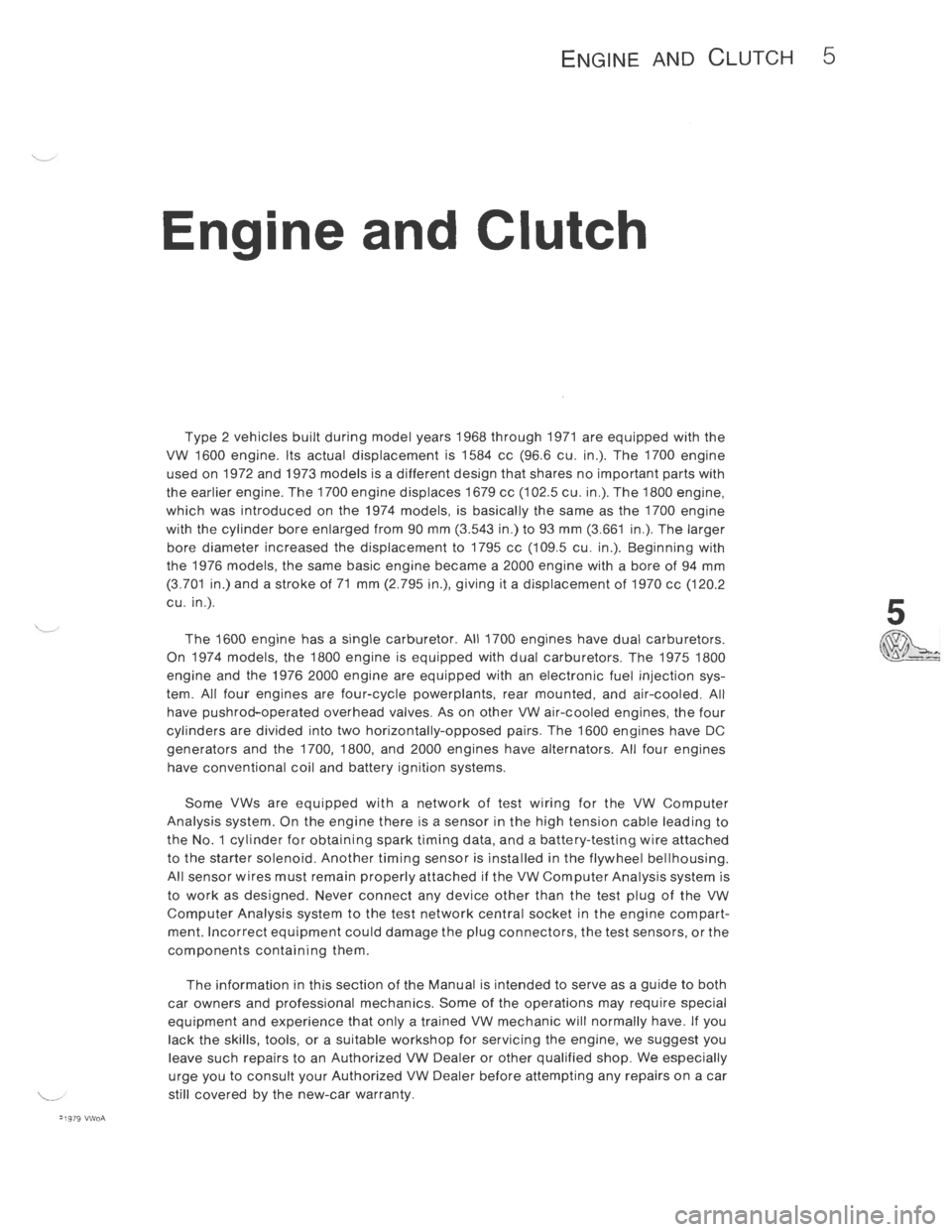 VOLKSWAGEN T2 1968  Service Manual 
