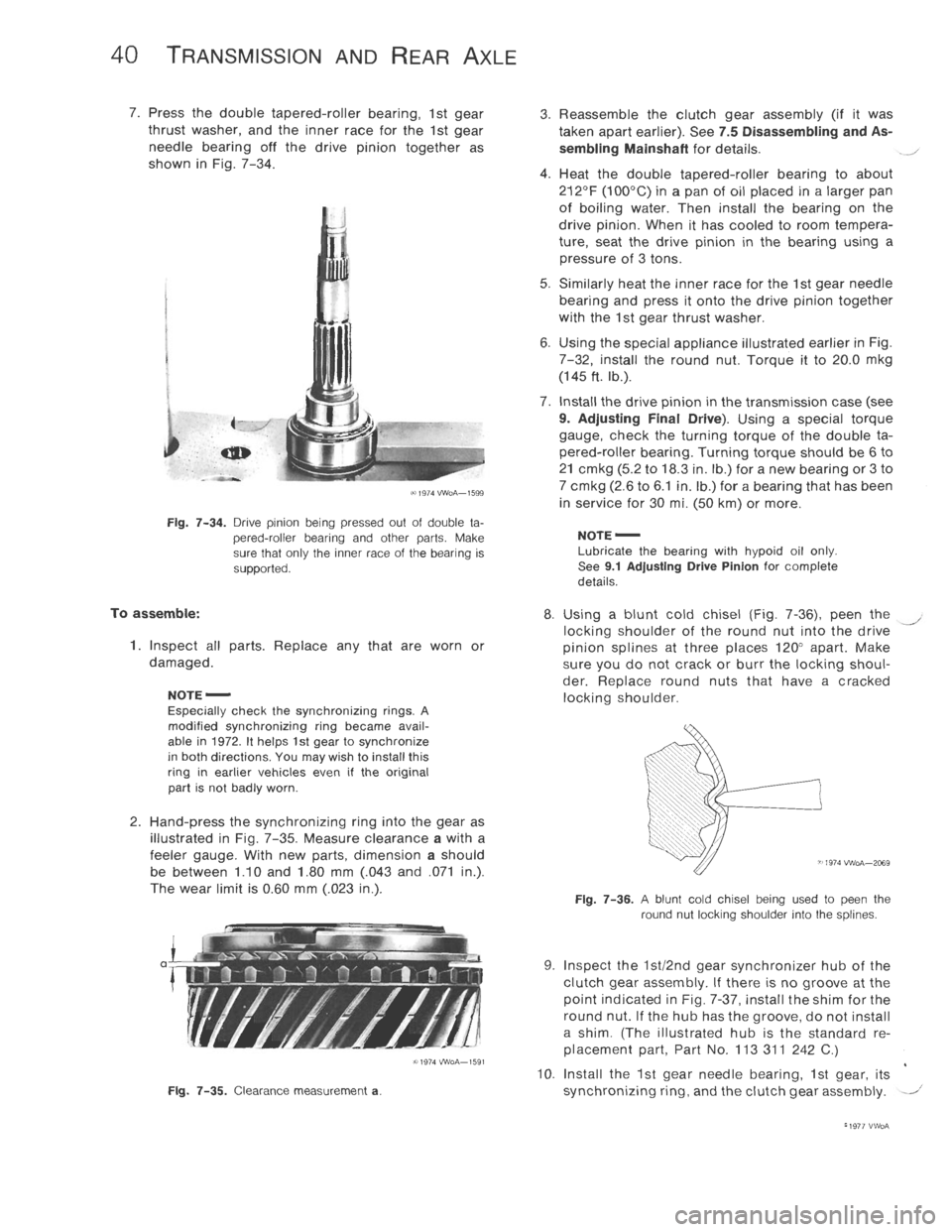 VOLKSWAGEN T2 1968  Service Manual 