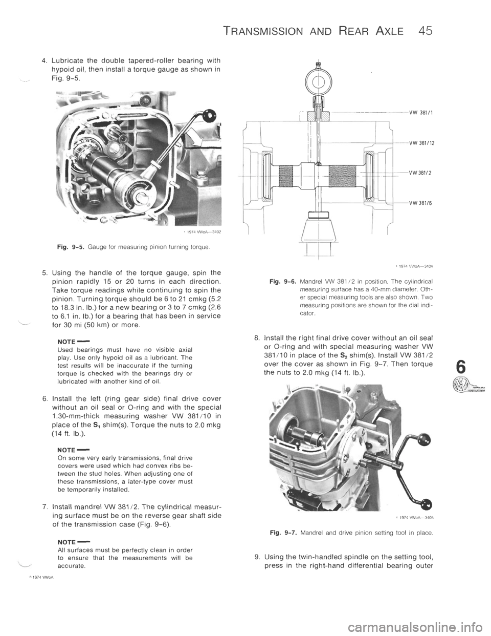 VOLKSWAGEN T2 1968  Service Manual 