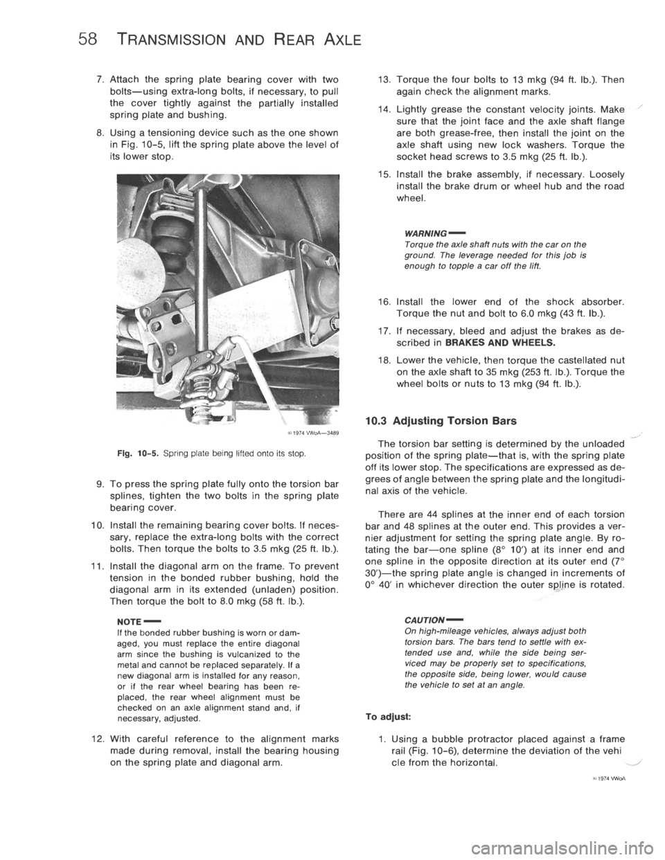 VOLKSWAGEN T2 1968  Service Manual 