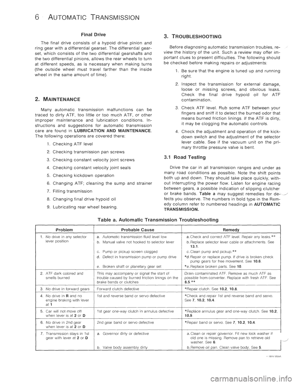 VOLKSWAGEN T2 1968  Service Manual 