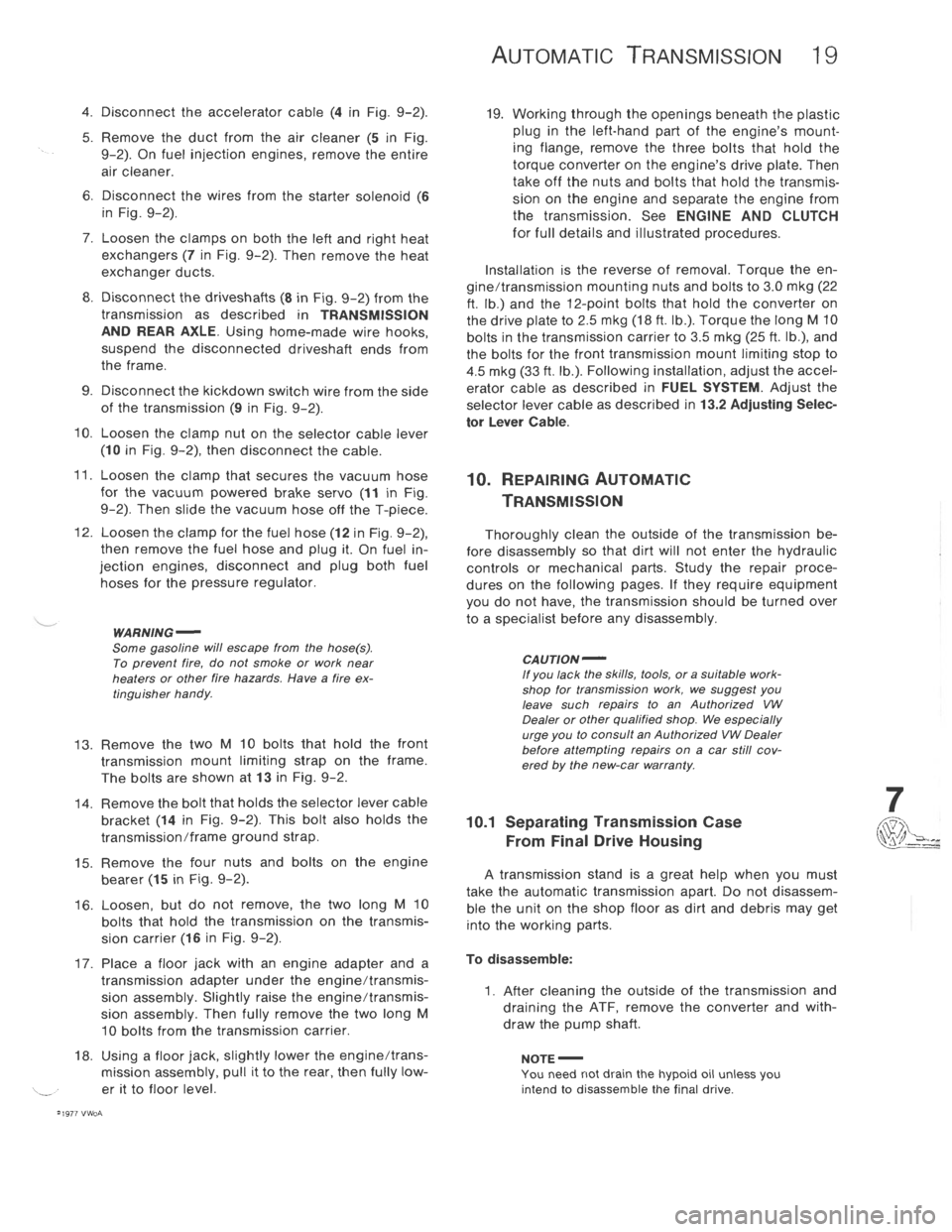 VOLKSWAGEN T2 1968  Service Manual 