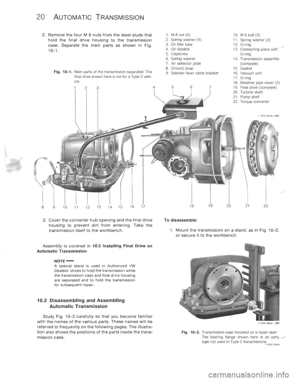 VOLKSWAGEN T2 1968  Service Manual 
