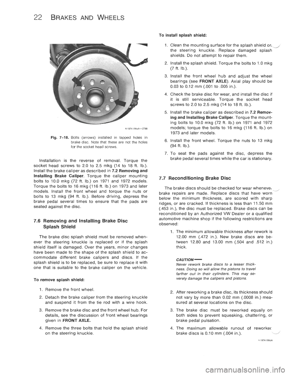 VOLKSWAGEN T2 1968  Service Manual 