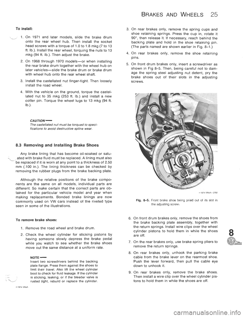 VOLKSWAGEN T2 1968  Service Manual 