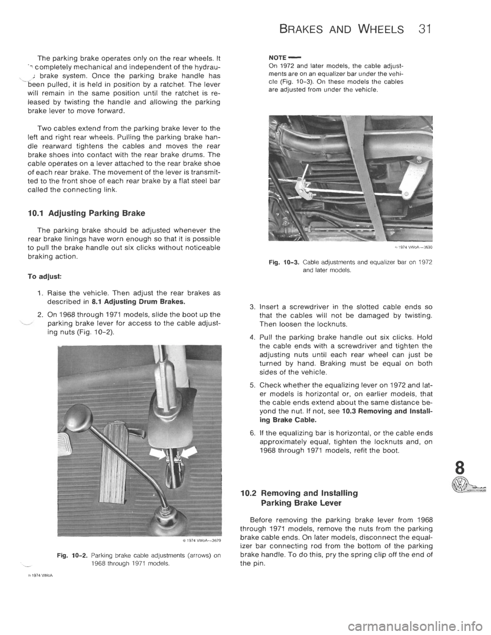 VOLKSWAGEN T2 1968  Service Manual 
