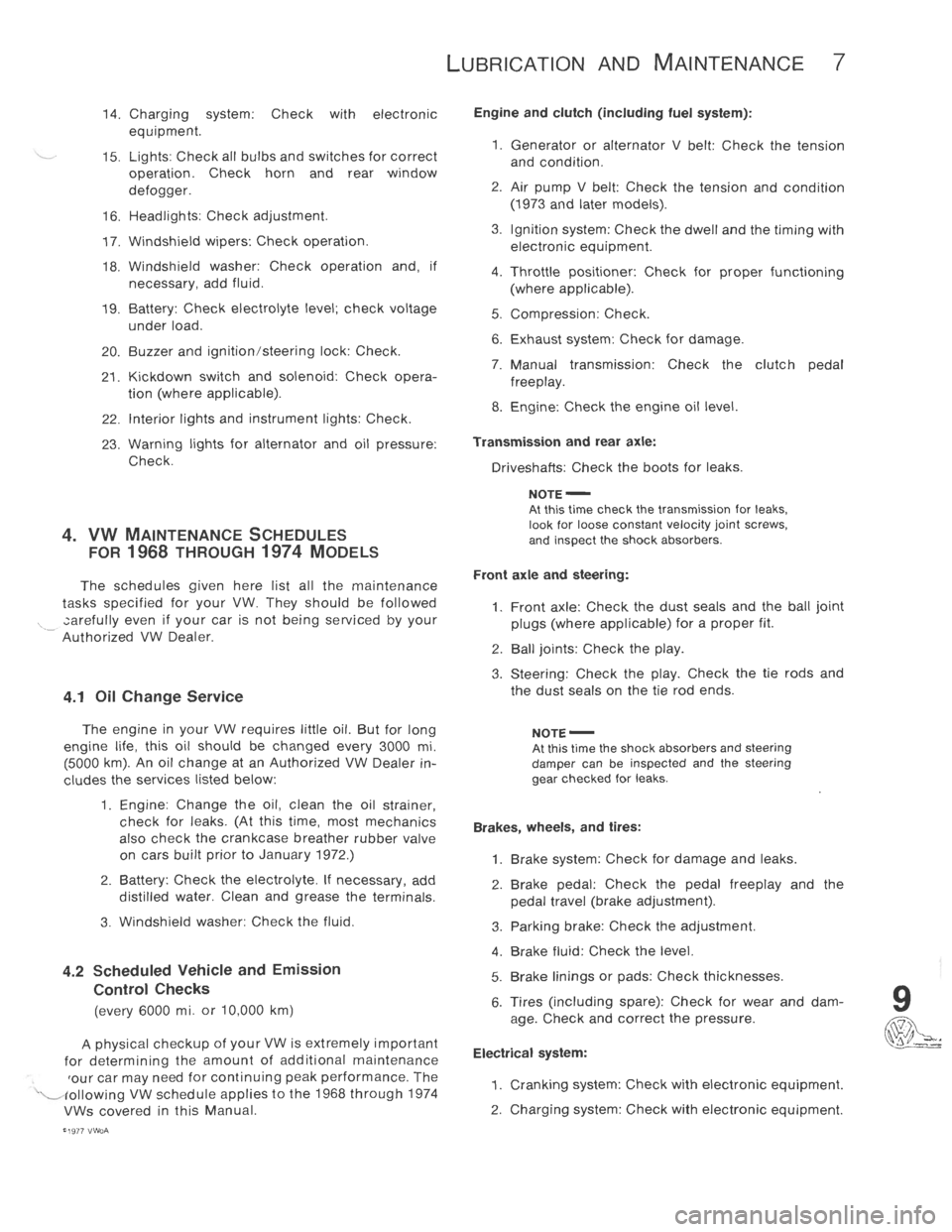 VOLKSWAGEN T2 1968  Service Manual 