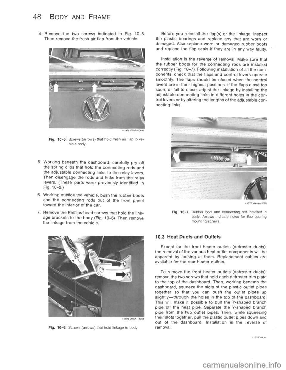 VOLKSWAGEN T2 1968 Repair Manual 