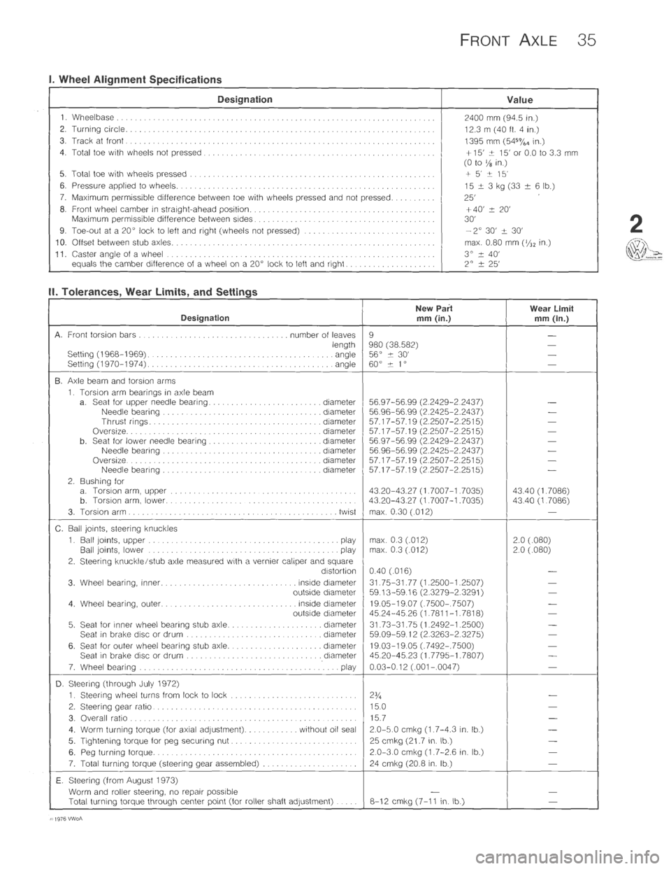 VOLKSWAGEN T2 1968 Owners Manual 