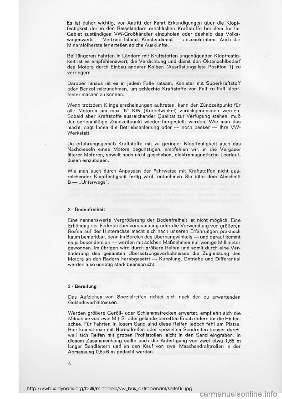 VOLKSWAGEN T2 1975 Repair Manual
http://vwbus.dyndns.org/bulli/michaelk/vw_bus_d/tropenanl/seite06.jpg VOLKSWAGEN T2 1975 Repair Manual
http://vwbus.dyndns.org/bulli/michaelk/vw_bus_d/tropenanl/seite06.jpg