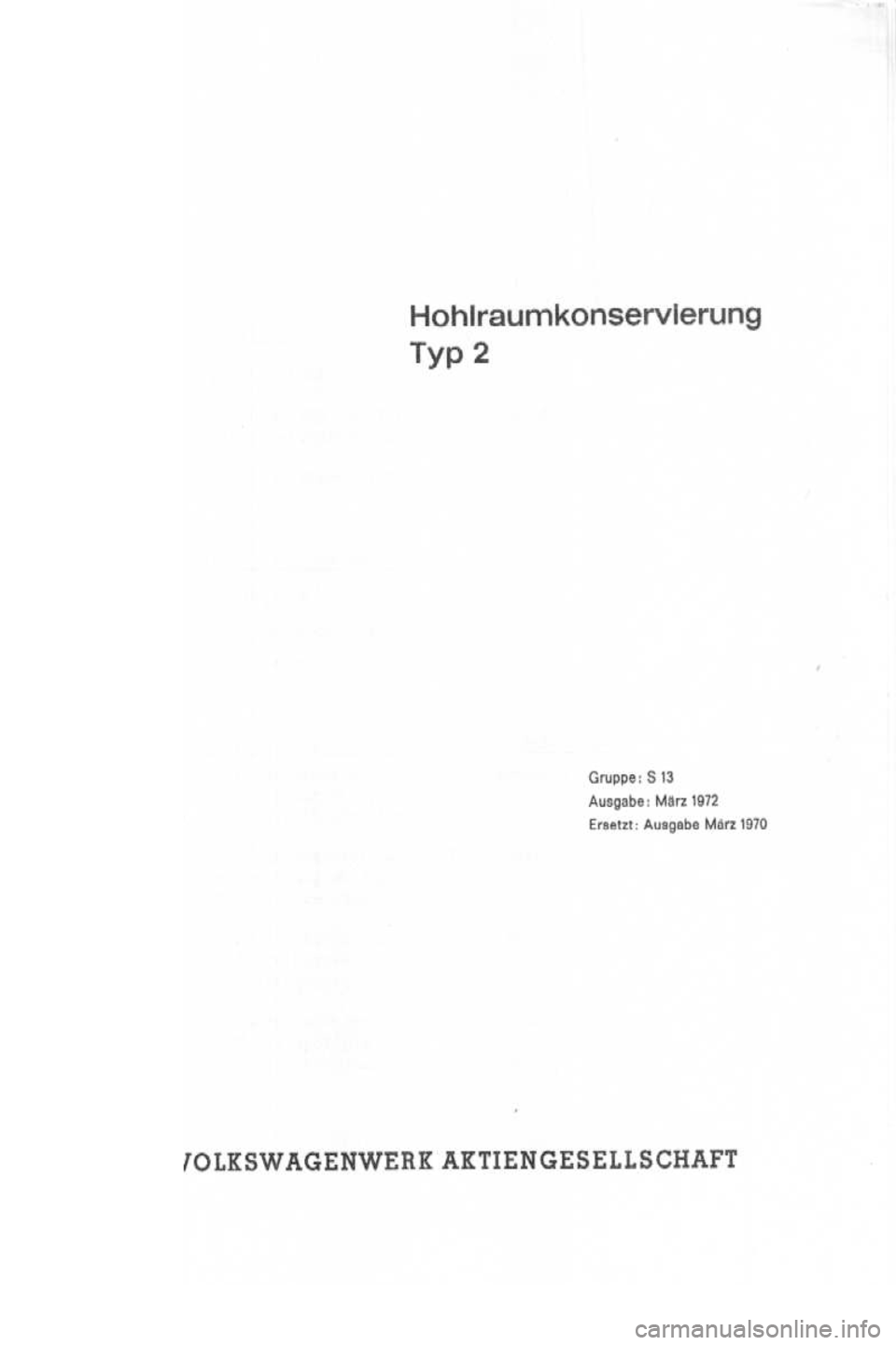 VOLKSWAGEN T2 1975 Repair Manual VOLKSWAGEN T2 1975 Repair Manual