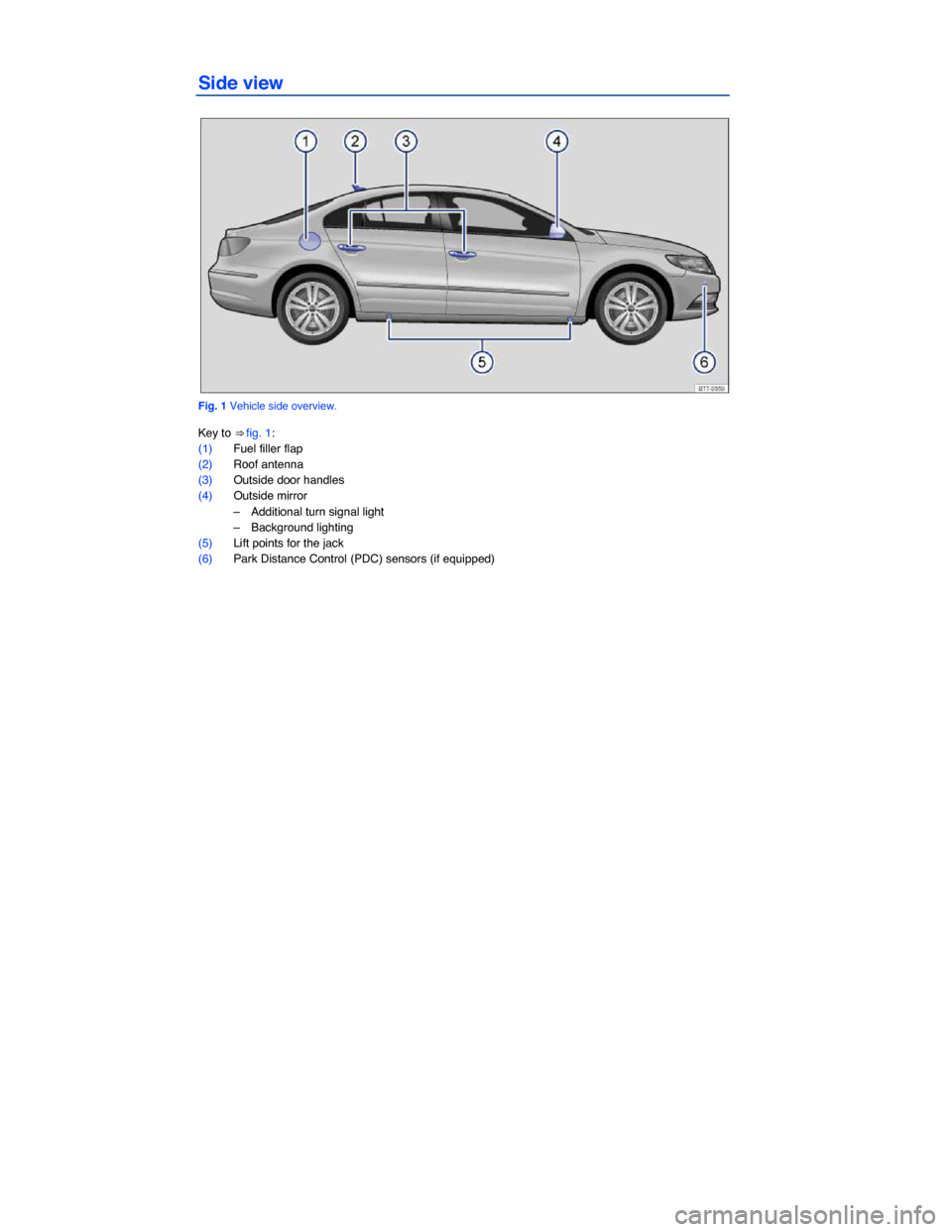 VOLKSWAGEN PASSAT CC 2014 1.G Owners Manual 