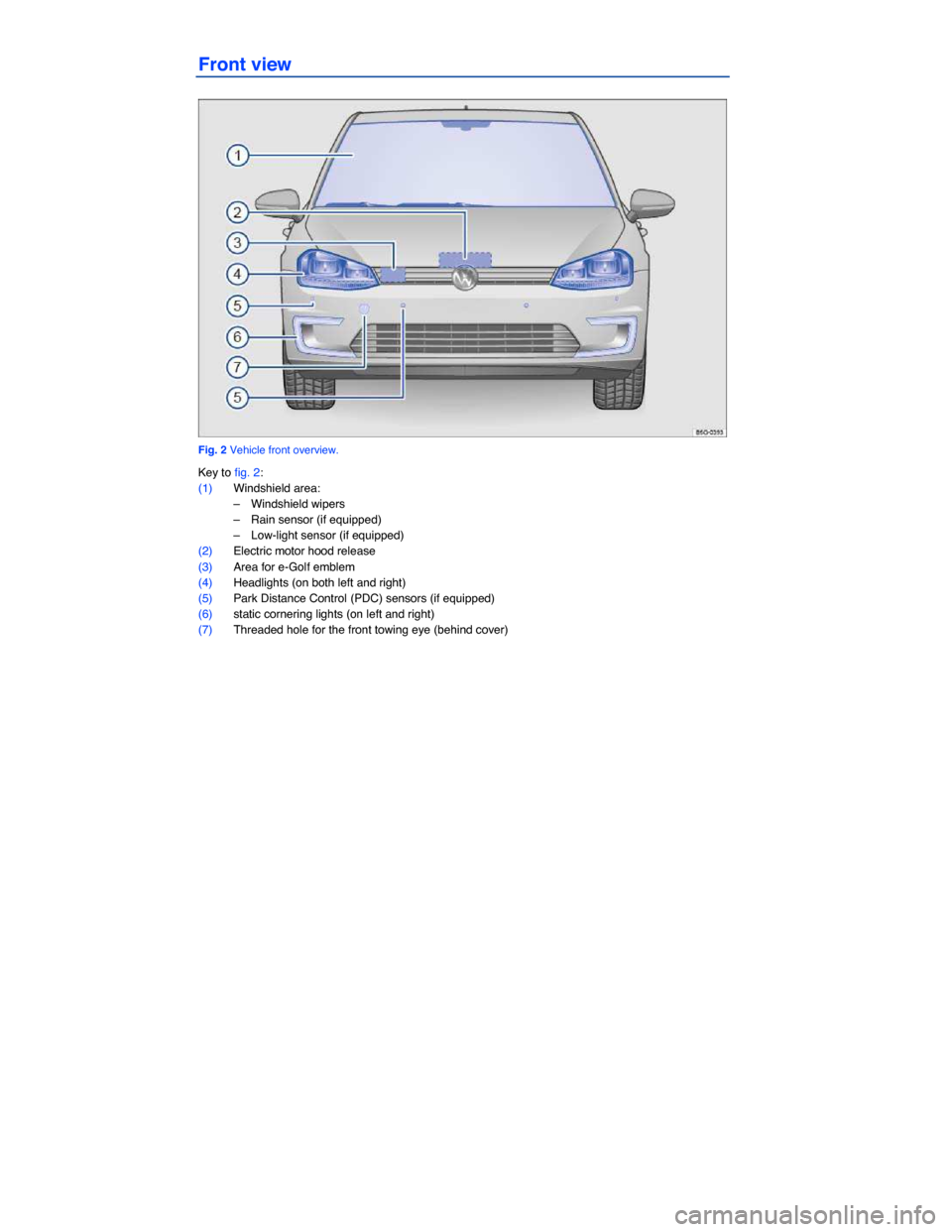 Volkswagen E Golf 2015 5g 7 G Owners Manual 394 Pages