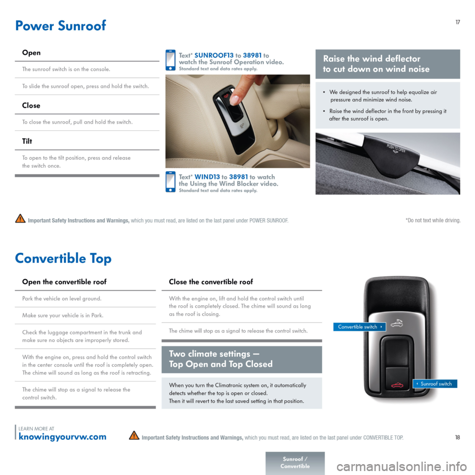 VOLKSWAGEN EOS 2015 1.G Quick Start Guide 