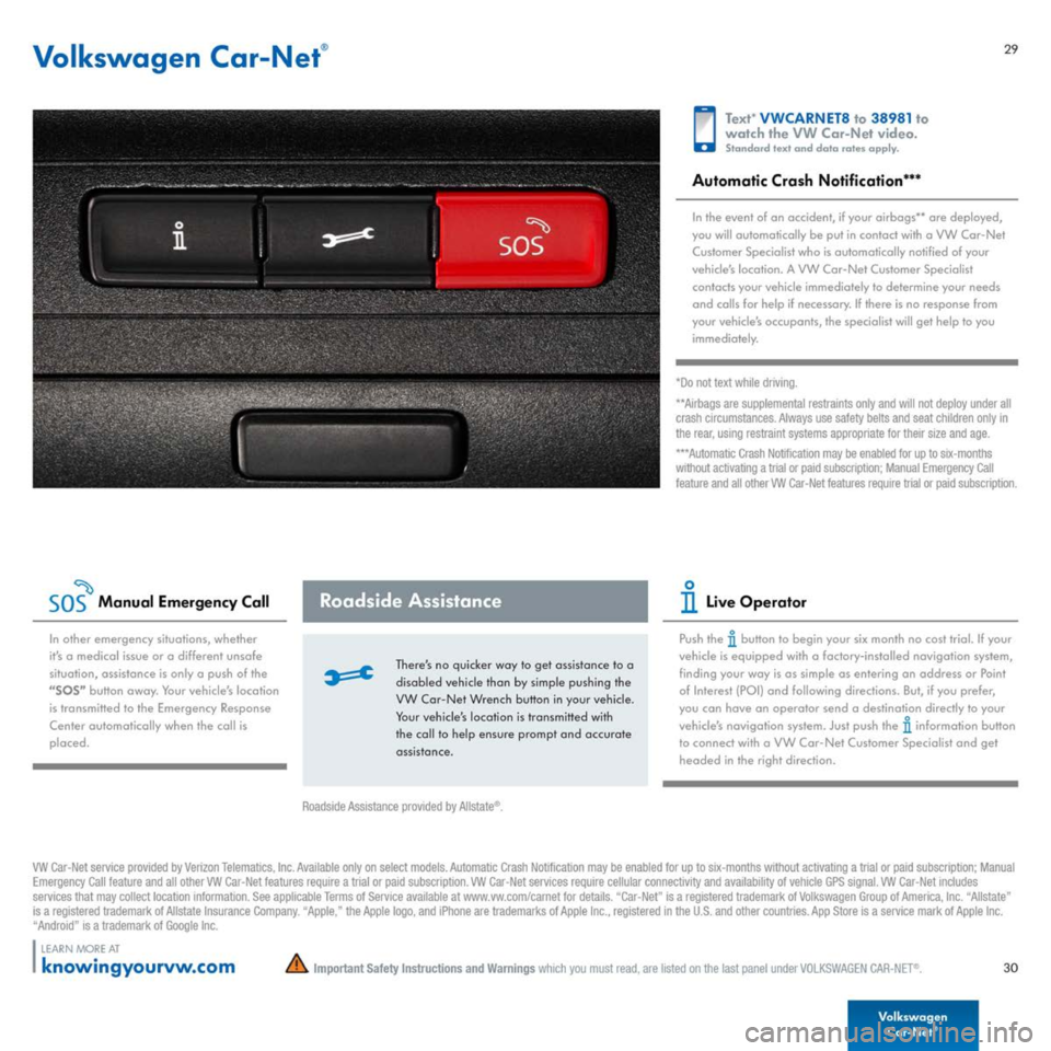 VOLKSWAGEN GOLF GTI 2015 5G / 7.G Quick Start Guide 