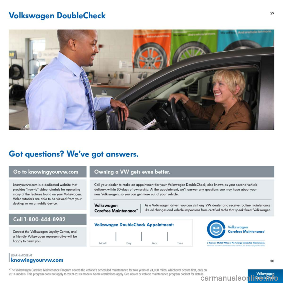 VOLKSWAGEN JETTA 2014 1B / 6.G Quick Start Guide 