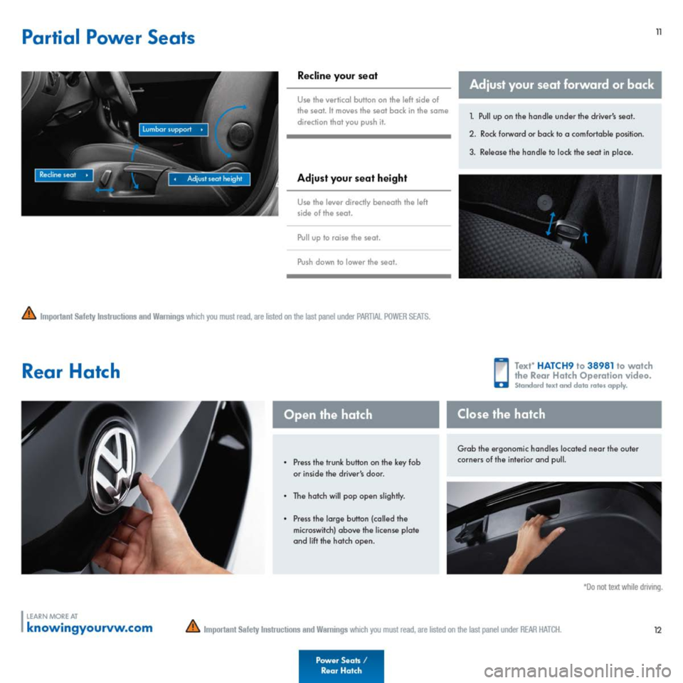 VOLKSWAGEN JETTA SPORTWAGEN 2014 1B / 6.G Quick Start Guide VOLKSWAGEN JETTA SPORTWAGEN 2014 1B / 6.G Quick Start Guide
