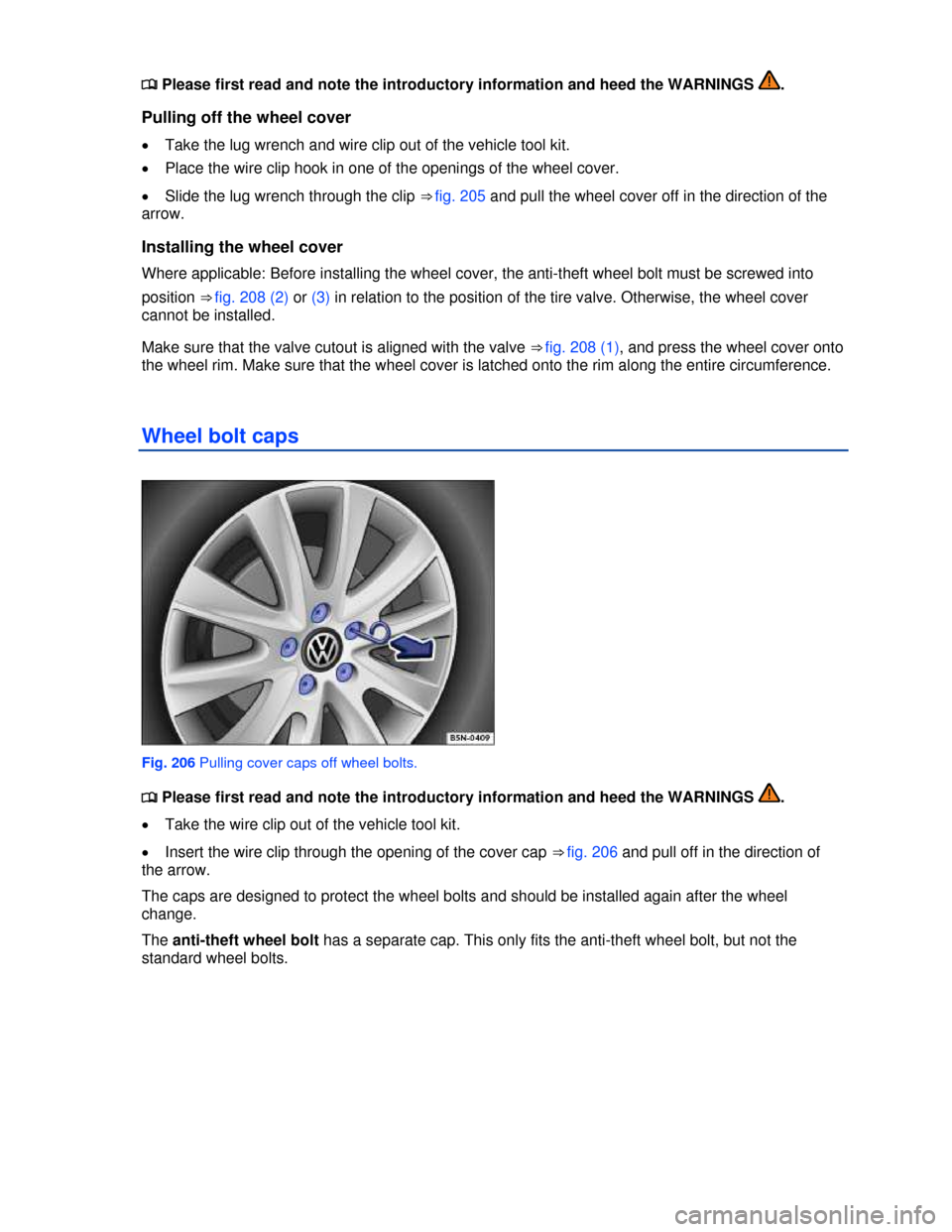 VOLKSWAGEN PASSAT 2013 B8 / 6.G Owners Manual  
�