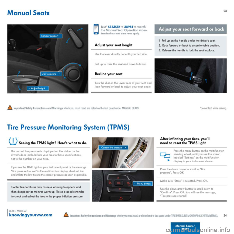 VOLKSWAGEN TIGUAN 2014 1.G Quick Start Guide 