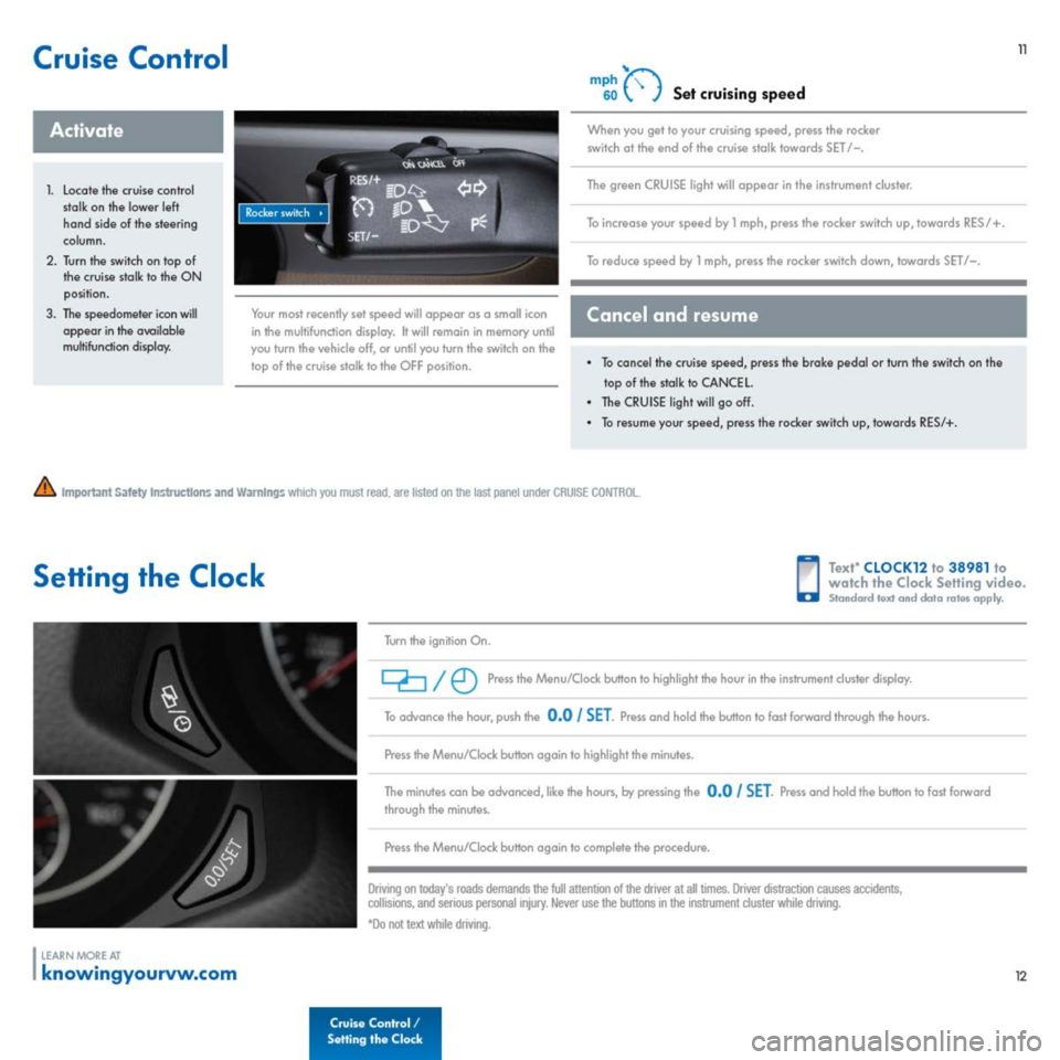 VOLKSWAGEN TIGUAN 2014 1.G Quick Start Guide 