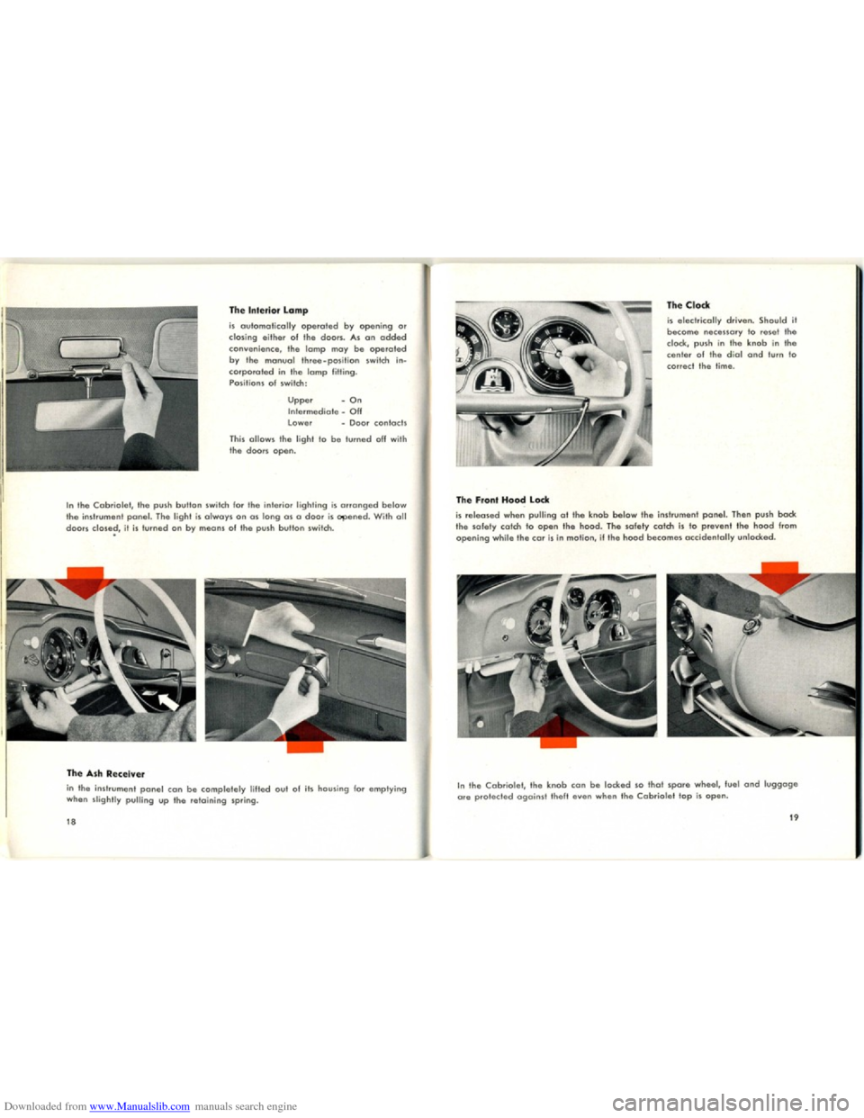 VOLKSWAGEN KARMANN GHIA 1958 1.G User Guide Downloaded from www.Manualslib.com manuals search engine   