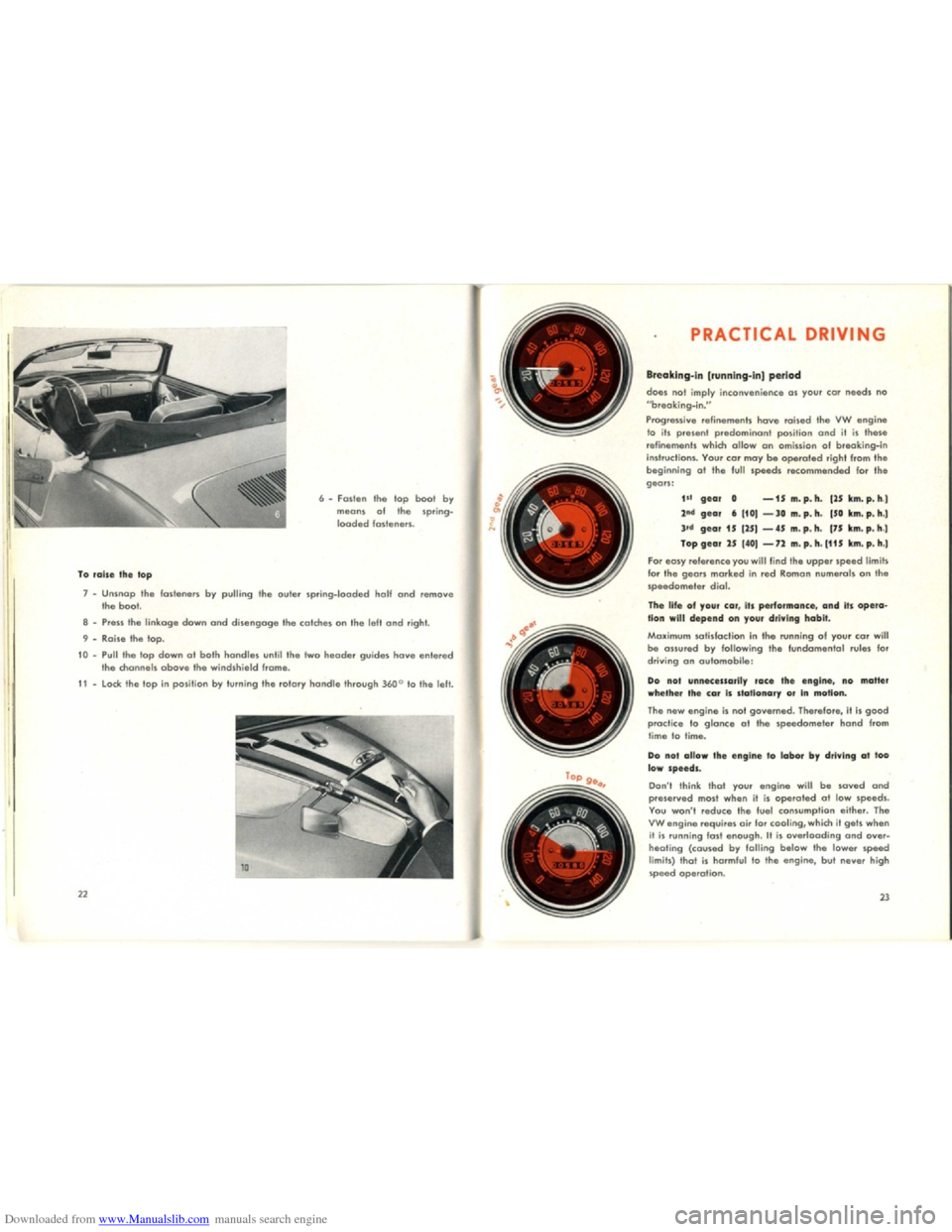 VOLKSWAGEN KARMANN GHIA 1958 1.G User Guide Downloaded from www.Manualslib.com manuals search engine   