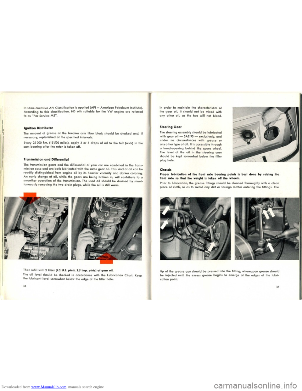 VOLKSWAGEN KARMANN GHIA 1958 1.G User Guide Downloaded from www.Manualslib.com manuals search engine   