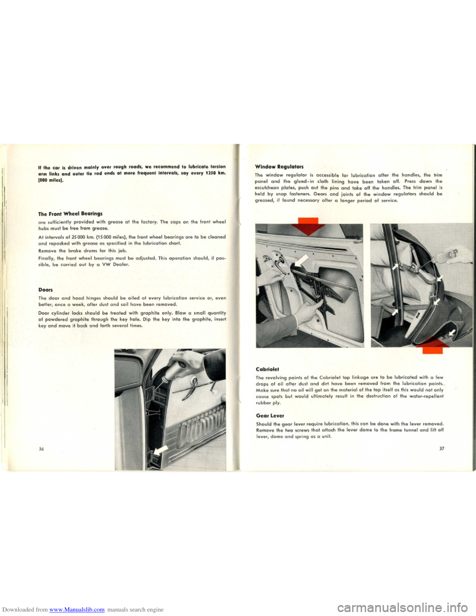 VOLKSWAGEN KARMANN GHIA 1958 1.G User Guide Downloaded from www.Manualslib.com manuals search engine   