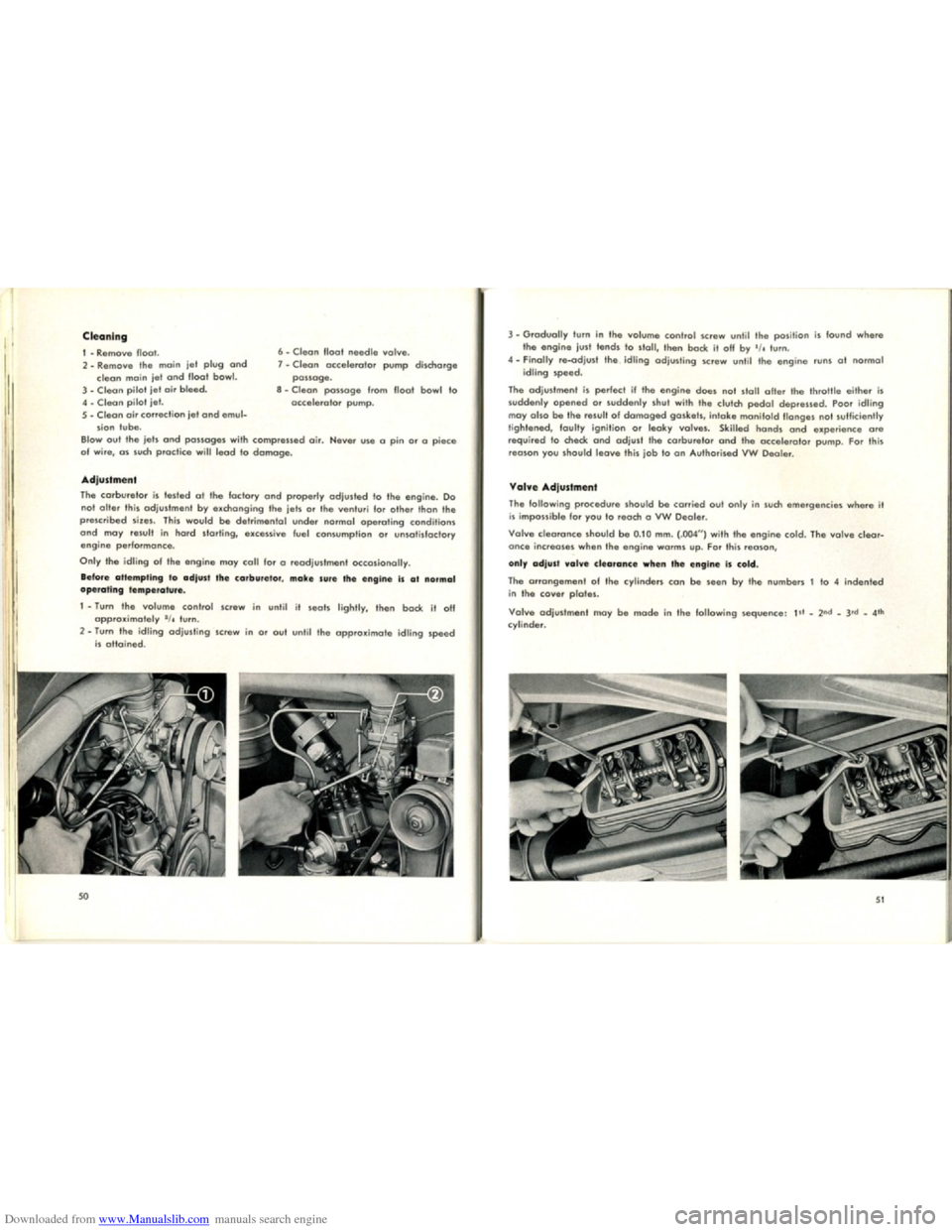 VOLKSWAGEN KARMANN GHIA 1958 1.G Owners Manual Downloaded from www.Manualslib.com manuals search engine   