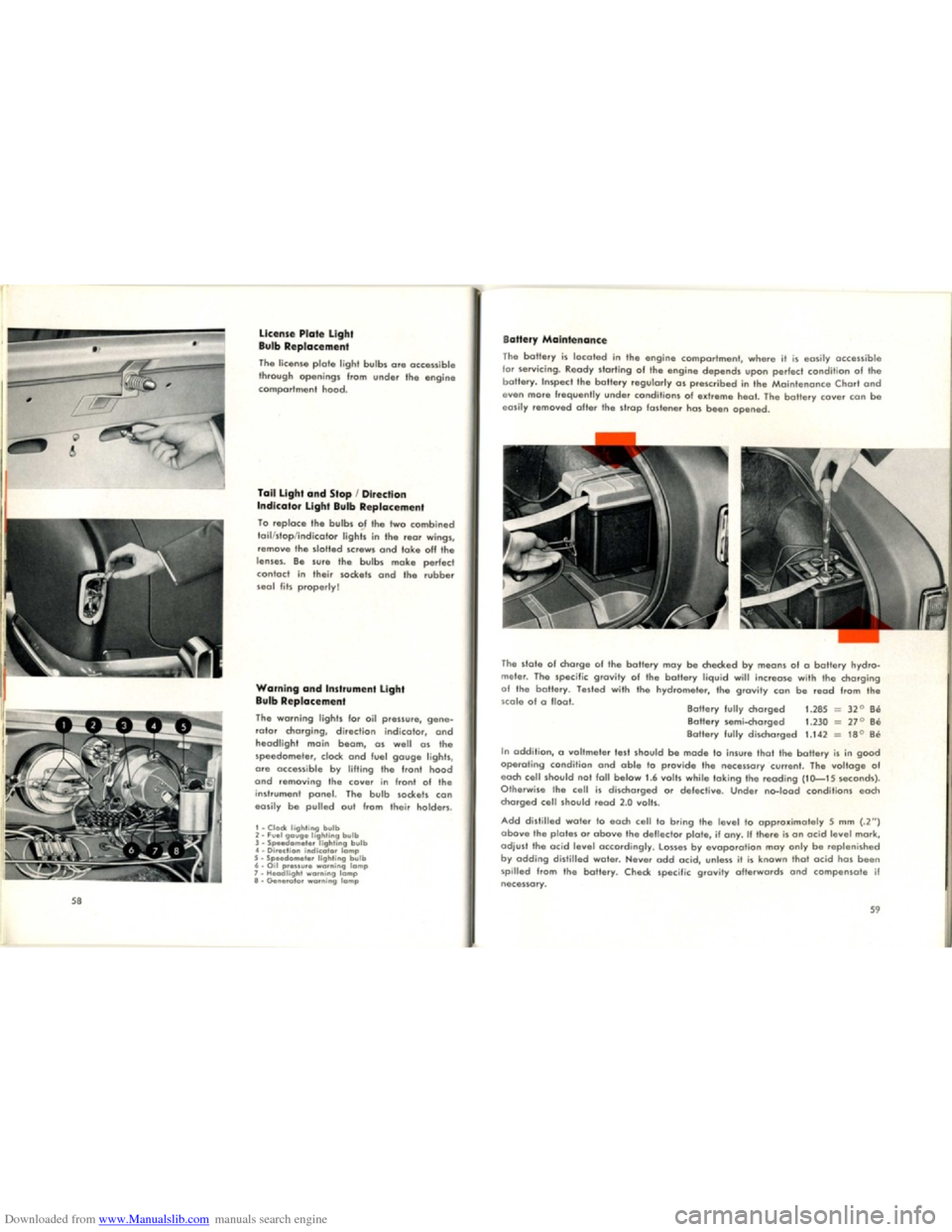 VOLKSWAGEN KARMANN GHIA 1958 1.G Owners Guide Downloaded from www.Manualslib.com manuals search engine VOLKSWAGEN KARMANN GHIA 1958 1.G Owners Guide Downloaded from www.Manualslib.com manuals search engine