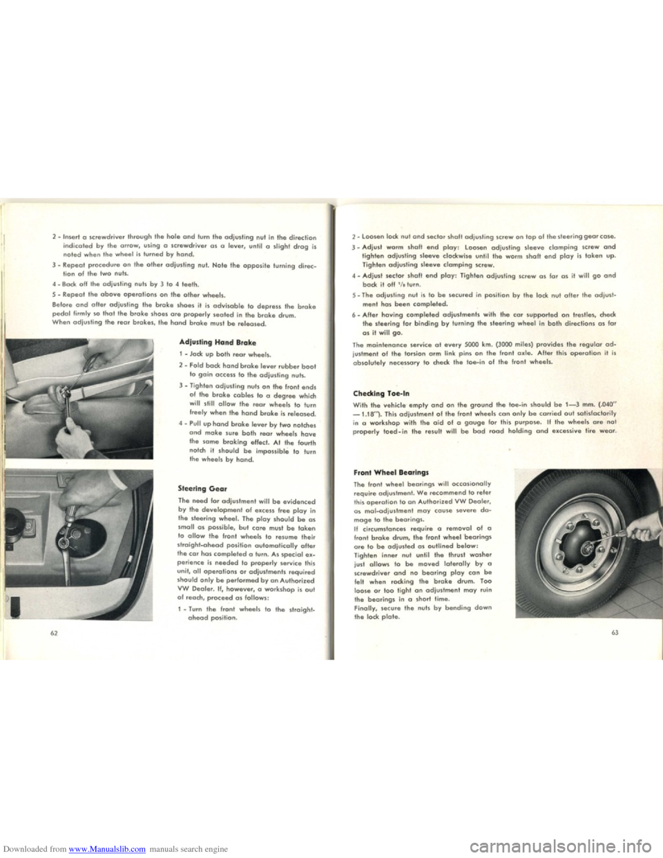 VOLKSWAGEN KARMANN GHIA 1958 1.G Owners Guide Downloaded from www.Manualslib.com manuals search engine VOLKSWAGEN KARMANN GHIA 1958 1.G Owners Guide Downloaded from www.Manualslib.com manuals search engine