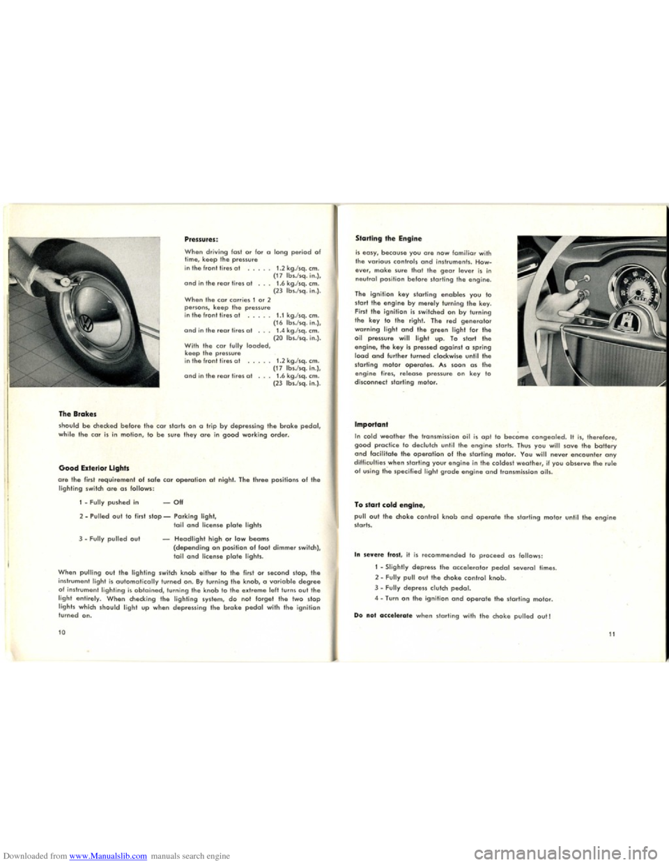 VOLKSWAGEN KARMANN GHIA 1958 1.G Owners Manual Downloaded from www.Manualslib.com manuals search engine VOLKSWAGEN KARMANN GHIA 1958 1.G Owners Manual Downloaded from www.Manualslib.com manuals search engine