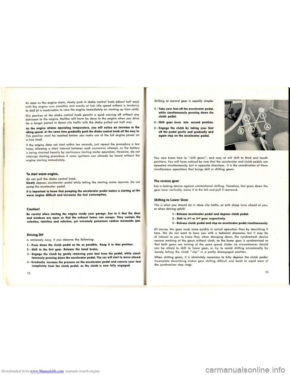 VOLKSWAGEN KARMANN GHIA 1958 1.G Owners Manual Downloaded from www.Manualslib.com manuals search engine VOLKSWAGEN KARMANN GHIA 1958 1.G Owners Manual Downloaded from www.Manualslib.com manuals search engine