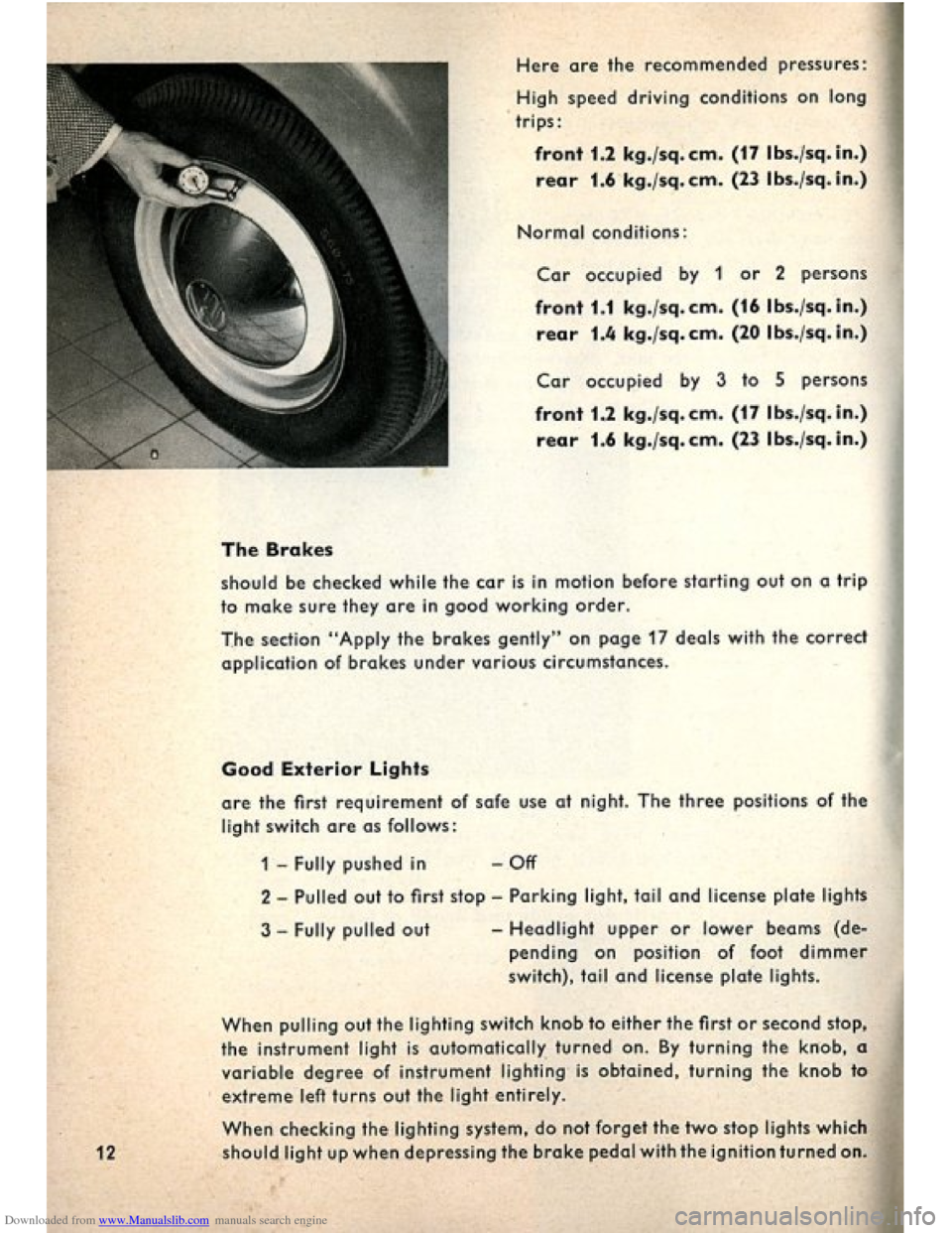 VOLKSWAGEN BEETLE 1960 1.G User Guide Downloaded from www.Manualslib.com manuals search engine   