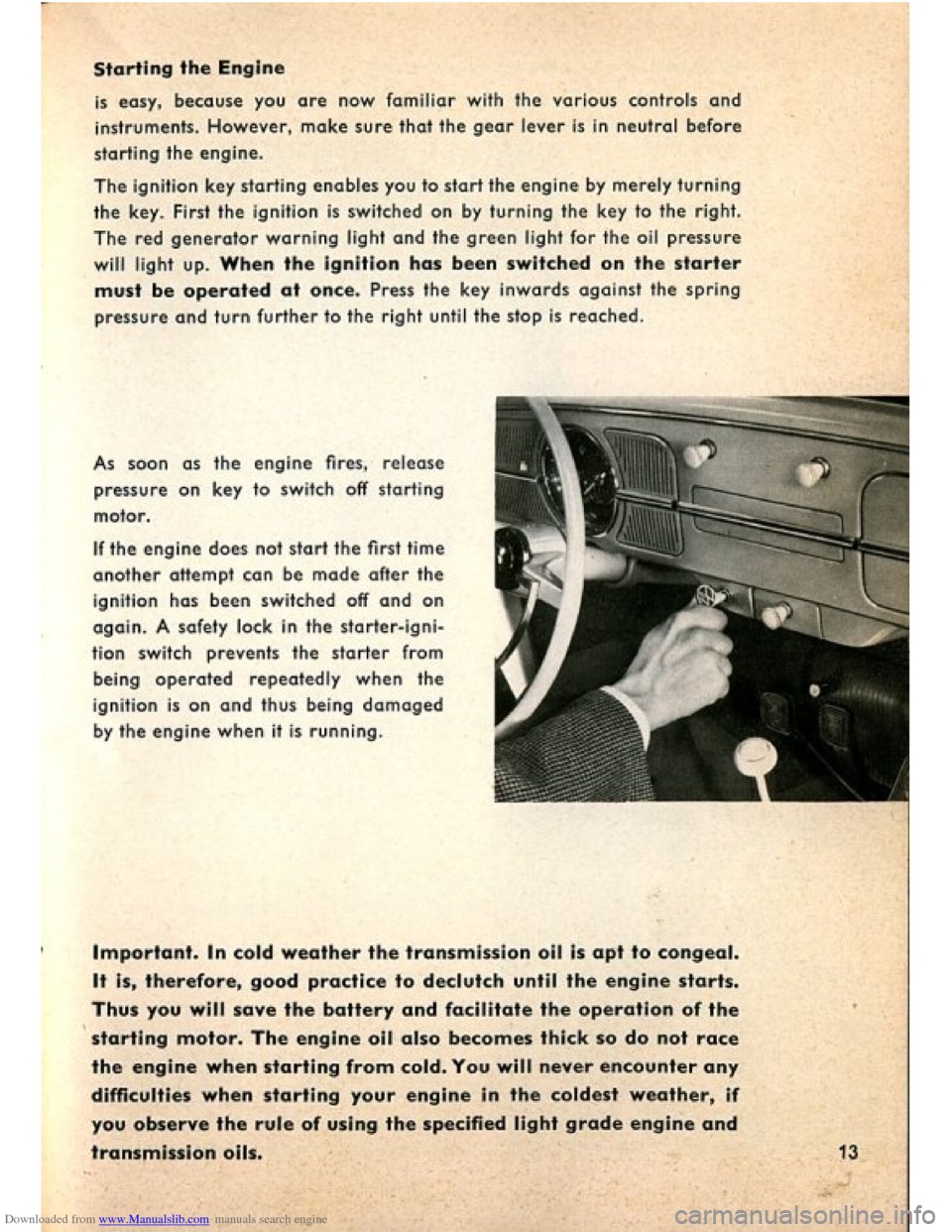 VOLKSWAGEN BEETLE 1960 1.G User Guide Downloaded from www.Manualslib.com manuals search engine   