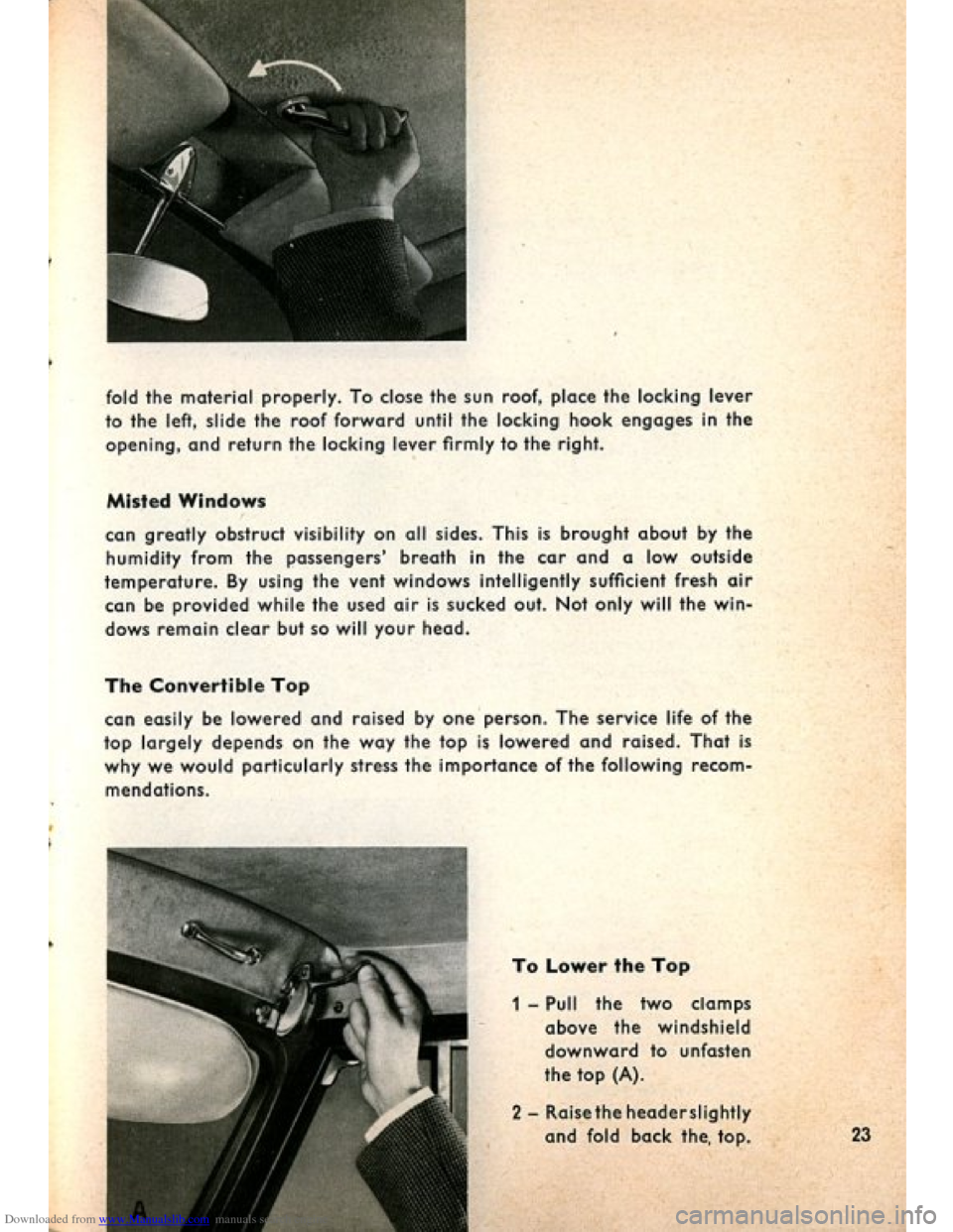 VOLKSWAGEN BEETLE 1960 1.G Owners Manual Downloaded from www.Manualslib.com manuals search engine   