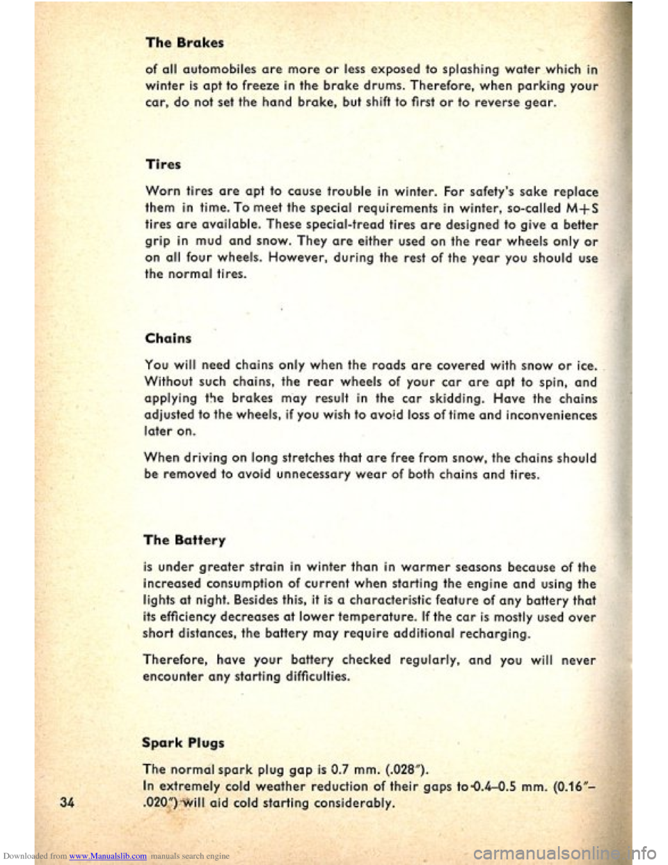 VOLKSWAGEN BEETLE 1960 1.G Owners Guide Downloaded from www.Manualslib.com manuals search engine VOLKSWAGEN BEETLE 1960 1.G Owners Guide Downloaded from www.Manualslib.com manuals search engine
