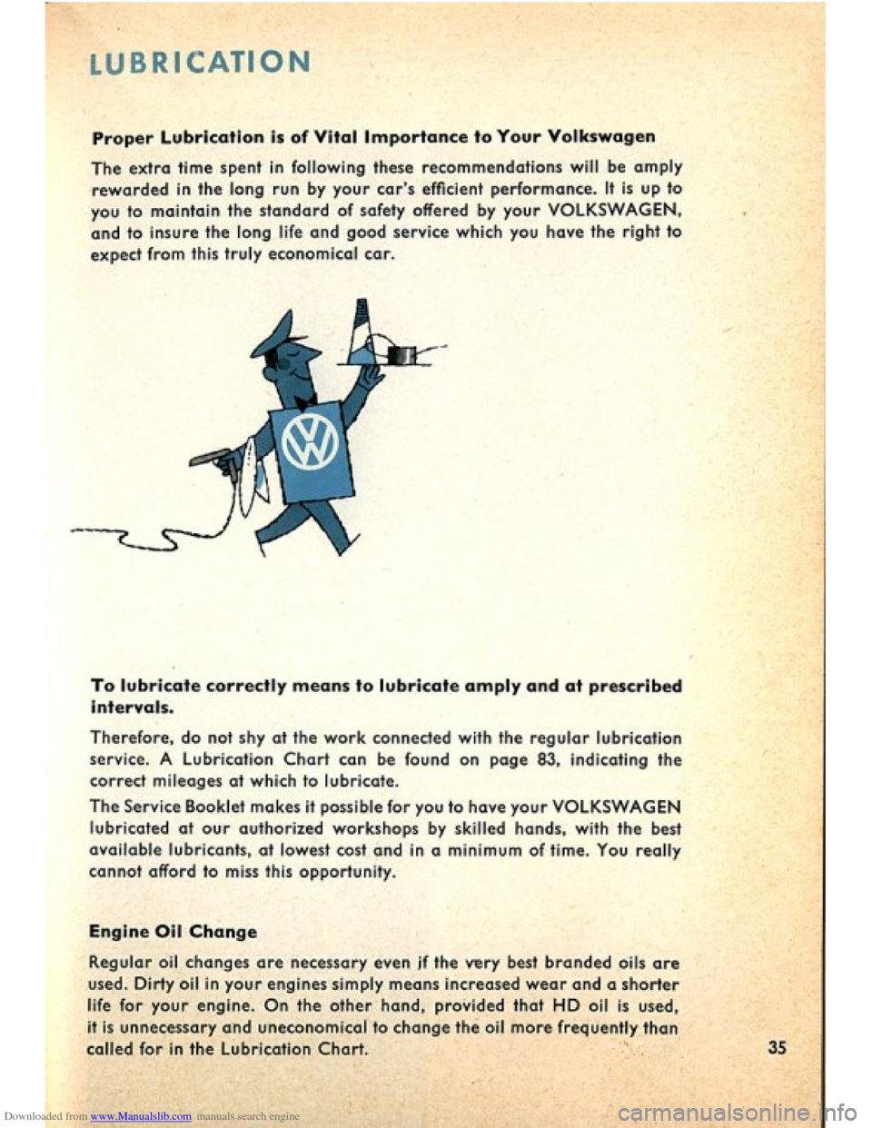 VOLKSWAGEN BEETLE 1960 1.G Owners Guide Downloaded from www.Manualslib.com manuals search engine VOLKSWAGEN BEETLE 1960 1.G Owners Guide Downloaded from www.Manualslib.com manuals search engine