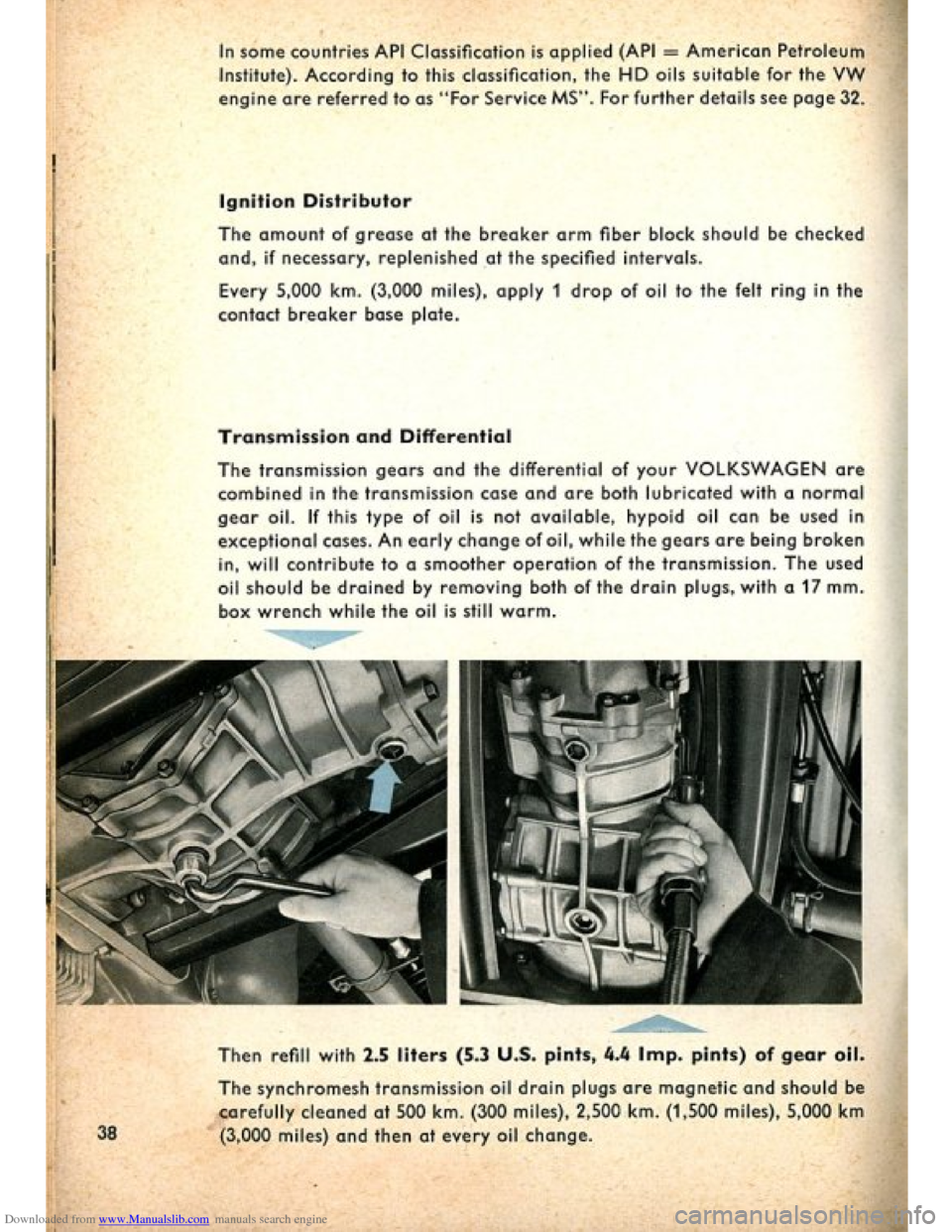 VOLKSWAGEN BEETLE 1960 1.G Owners Guide Downloaded from www.Manualslib.com manuals search engine   