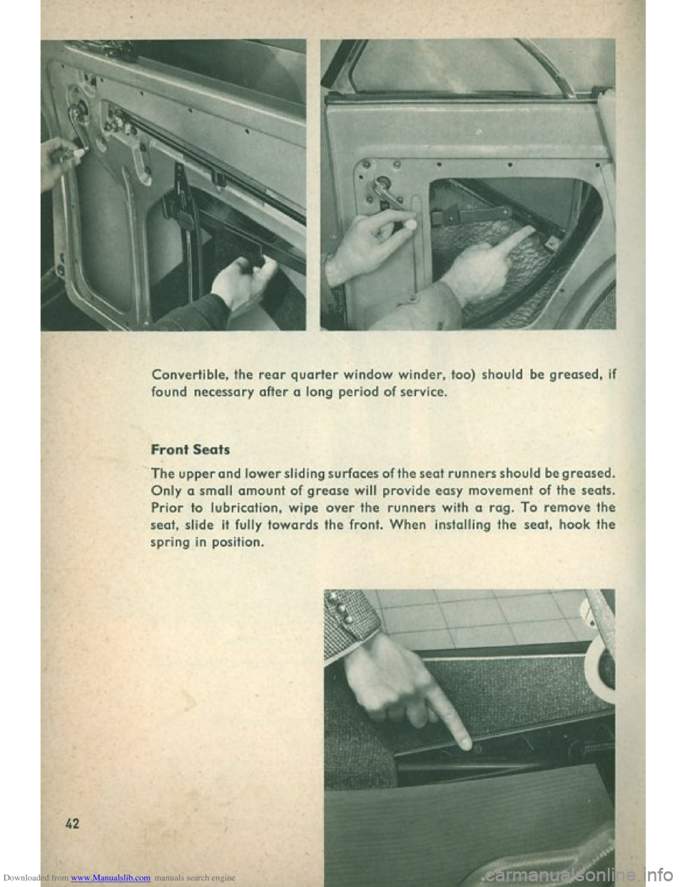 VOLKSWAGEN BEETLE 1960 1.G Service Manual Downloaded from www.Manualslib.com manuals search engine   