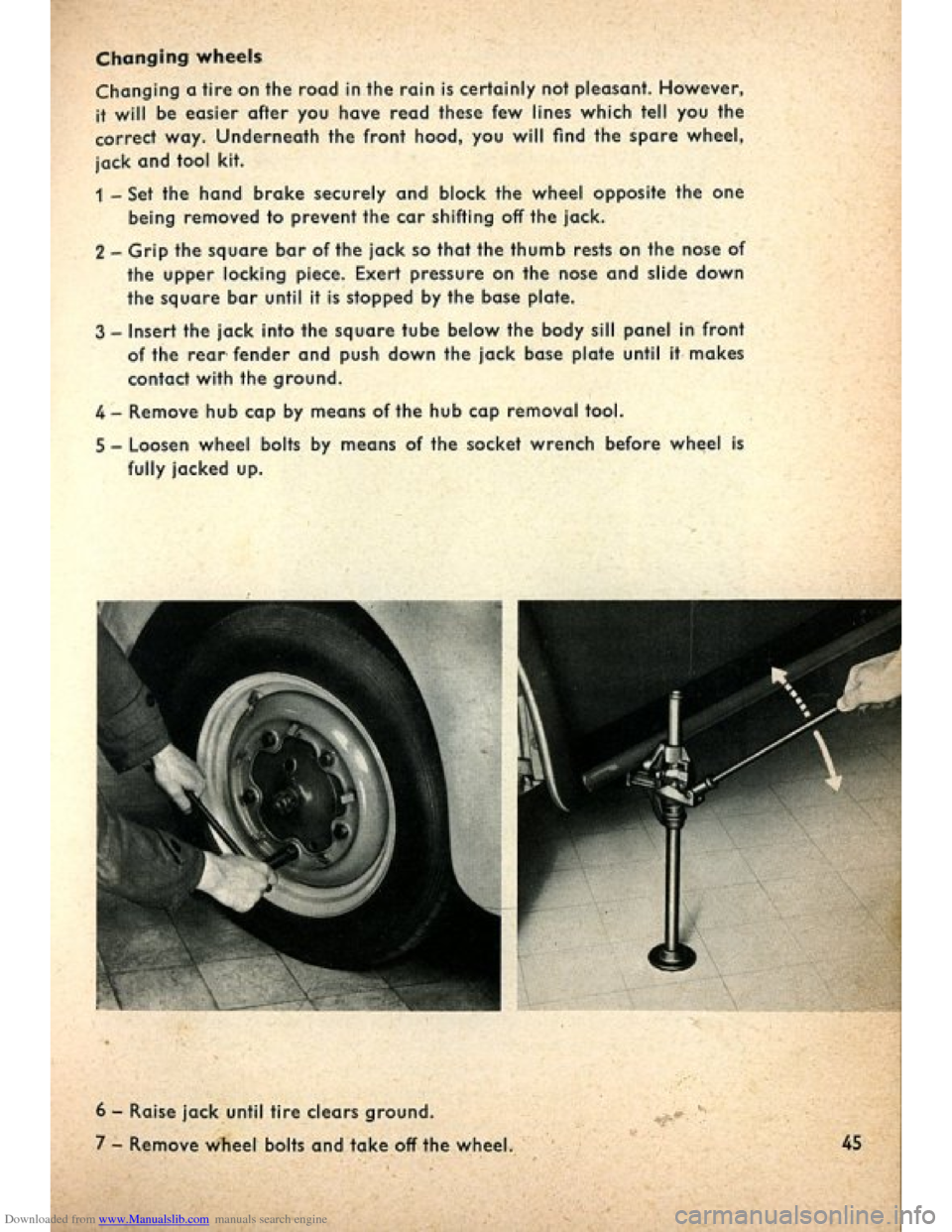 VOLKSWAGEN BEETLE 1960 1.G Service Manual Downloaded from www.Manualslib.com manuals search engine   