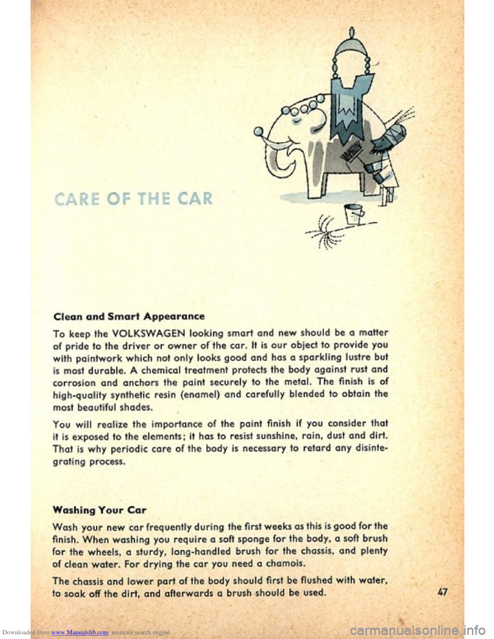 VOLKSWAGEN BEETLE 1960 1.G Service Manual Downloaded from www.Manualslib.com manuals search engine   