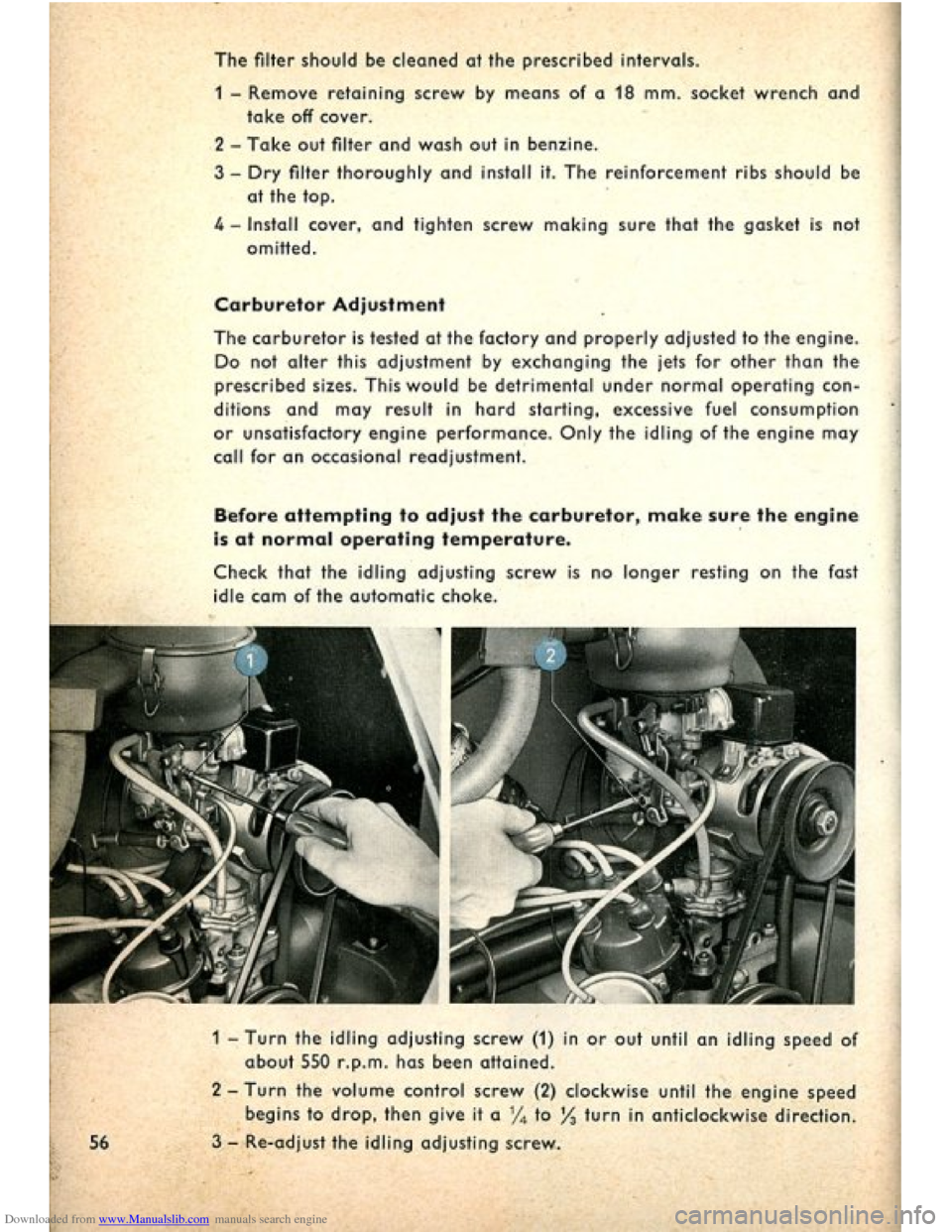 VOLKSWAGEN BEETLE 1960 1.G Workshop Manual Downloaded from www.Manualslib.com manuals search engine VOLKSWAGEN BEETLE 1960 1.G Workshop Manual Downloaded from www.Manualslib.com manuals search engine