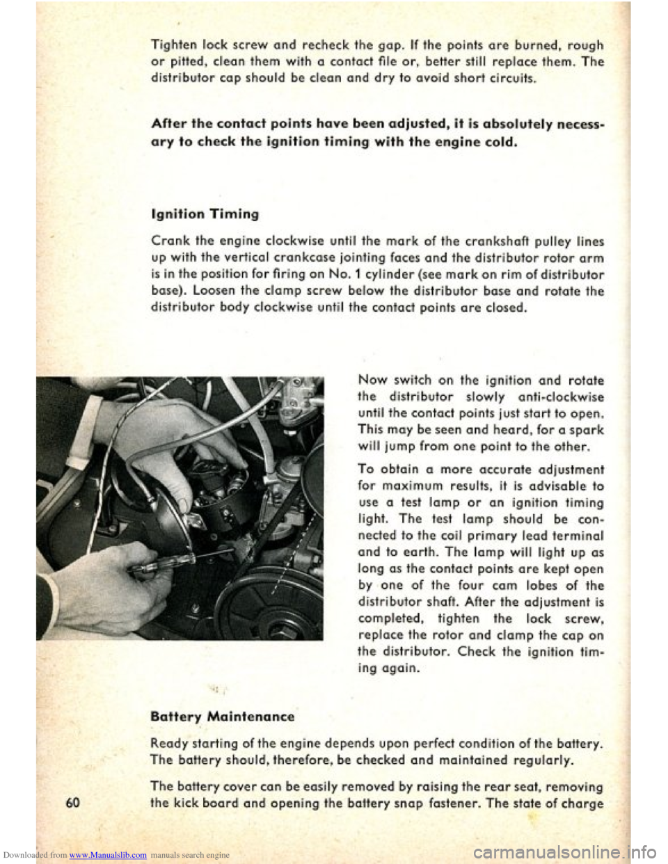VOLKSWAGEN BEETLE 1960 1.G Repair Manual Downloaded from www.Manualslib.com manuals search engine VOLKSWAGEN BEETLE 1960 1.G Repair Manual Downloaded from www.Manualslib.com manuals search engine